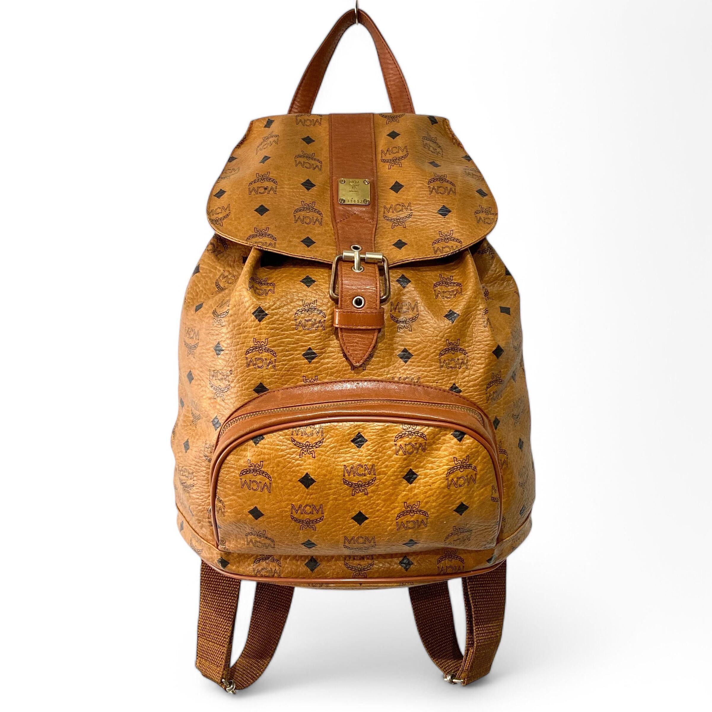 Vintage MCM Visetos Backpack Cognac