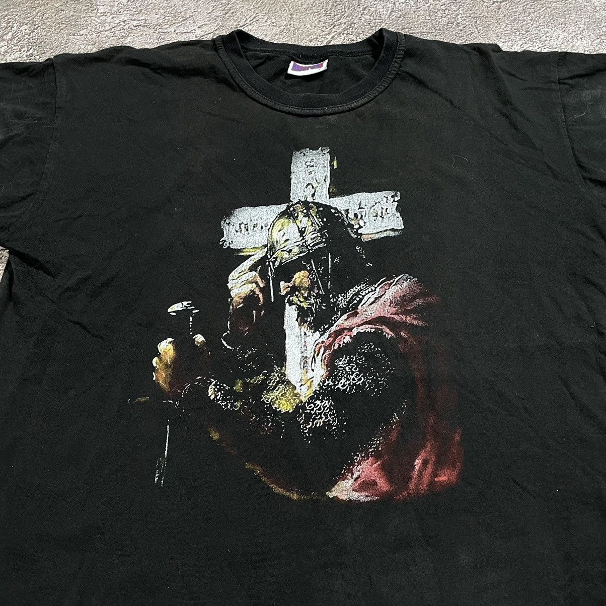 Vintage Vintage 00s Horror Graphic Tee Grunge Dark Abstract Faded L Size US L / EU 52-54 / 3 - 4 Thumbnail