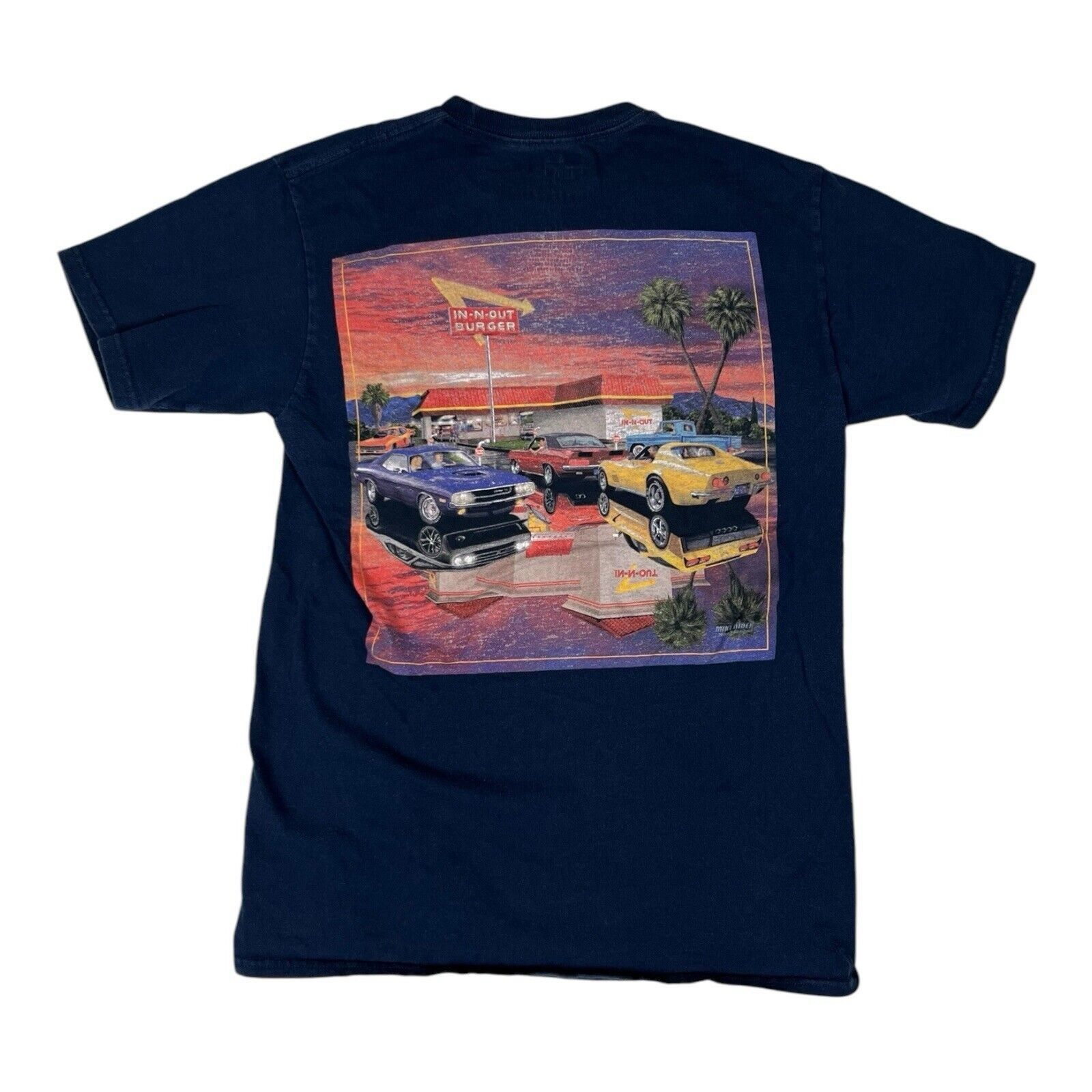 Vintage Vintage In N Out Burger T-Shirt Size Small Hot Rod Muscle Ca Size US S / EU 44-46 / 1 - 1 Thumbnail