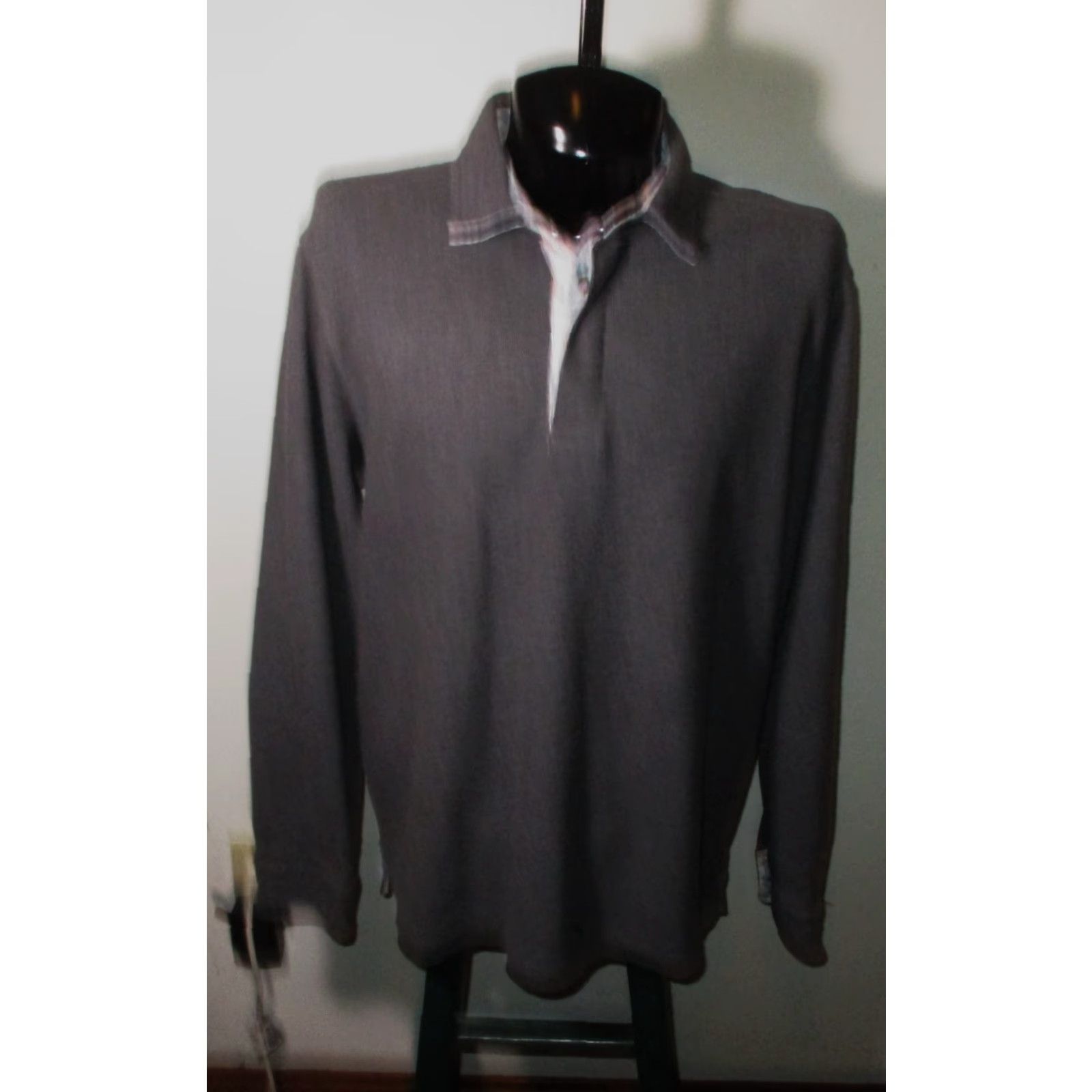 Tommy Bahama TOMMY BAHAMA Sweatshirt Shirt XL Mens Gray Long Sleeve Polo Jersey Pullover Adult Regular Fit All Seasons Vintage No Size US XL / EU 56 / 4 - 2 Thumbnail