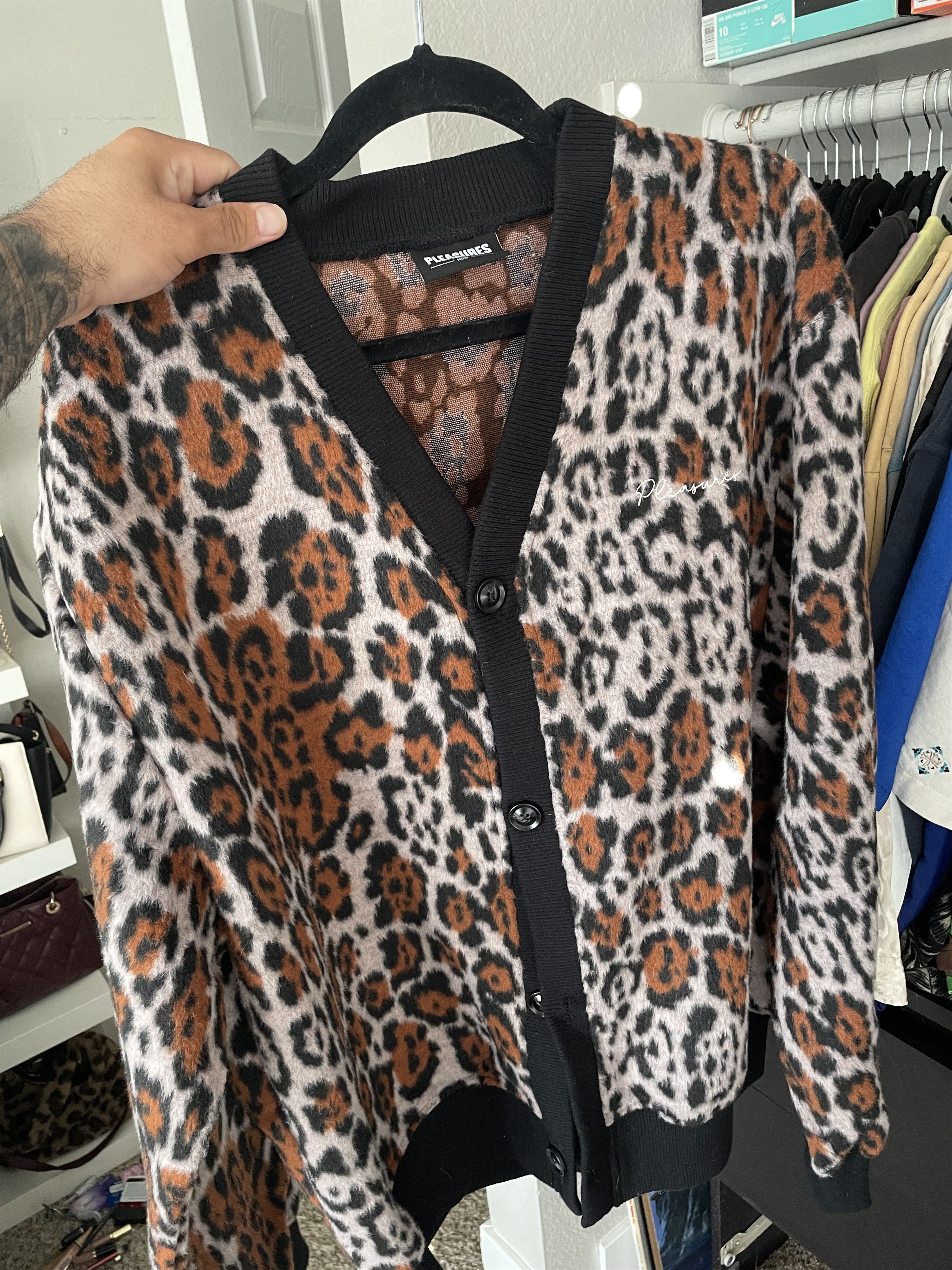 Leopard Mohair Cardigan | Grailed