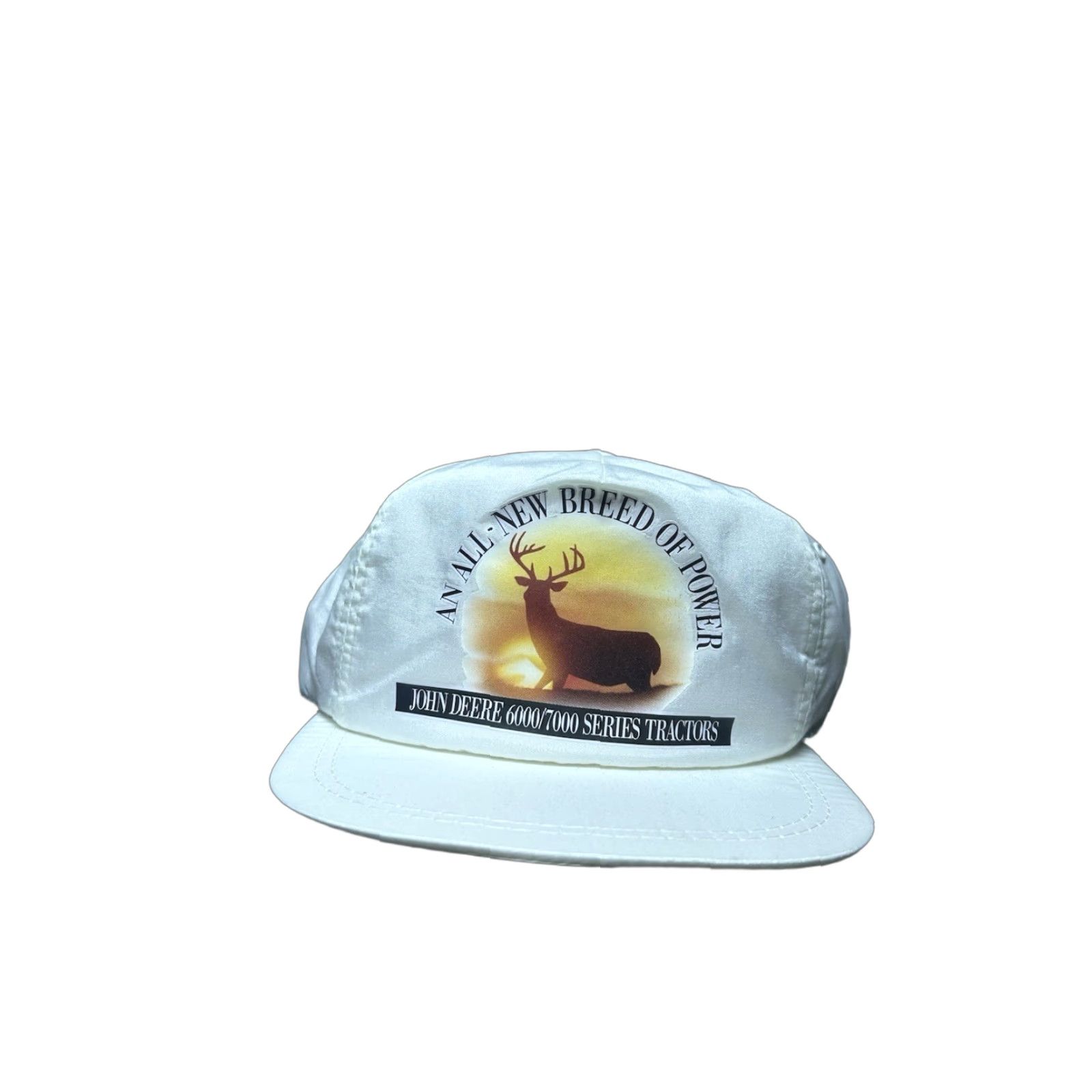 John Deere VINTAGE John Deere SnapBack hat cap Men Adjustable White 6000/7000 tractor farm deer SnapBack Hat Mens Size ONE SIZE - 1 Thumbnail