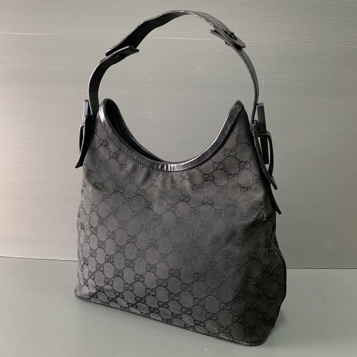 Gucci Gucci Monogram Black Hobo Bag Size ONE SIZE - 10 Thumbnail