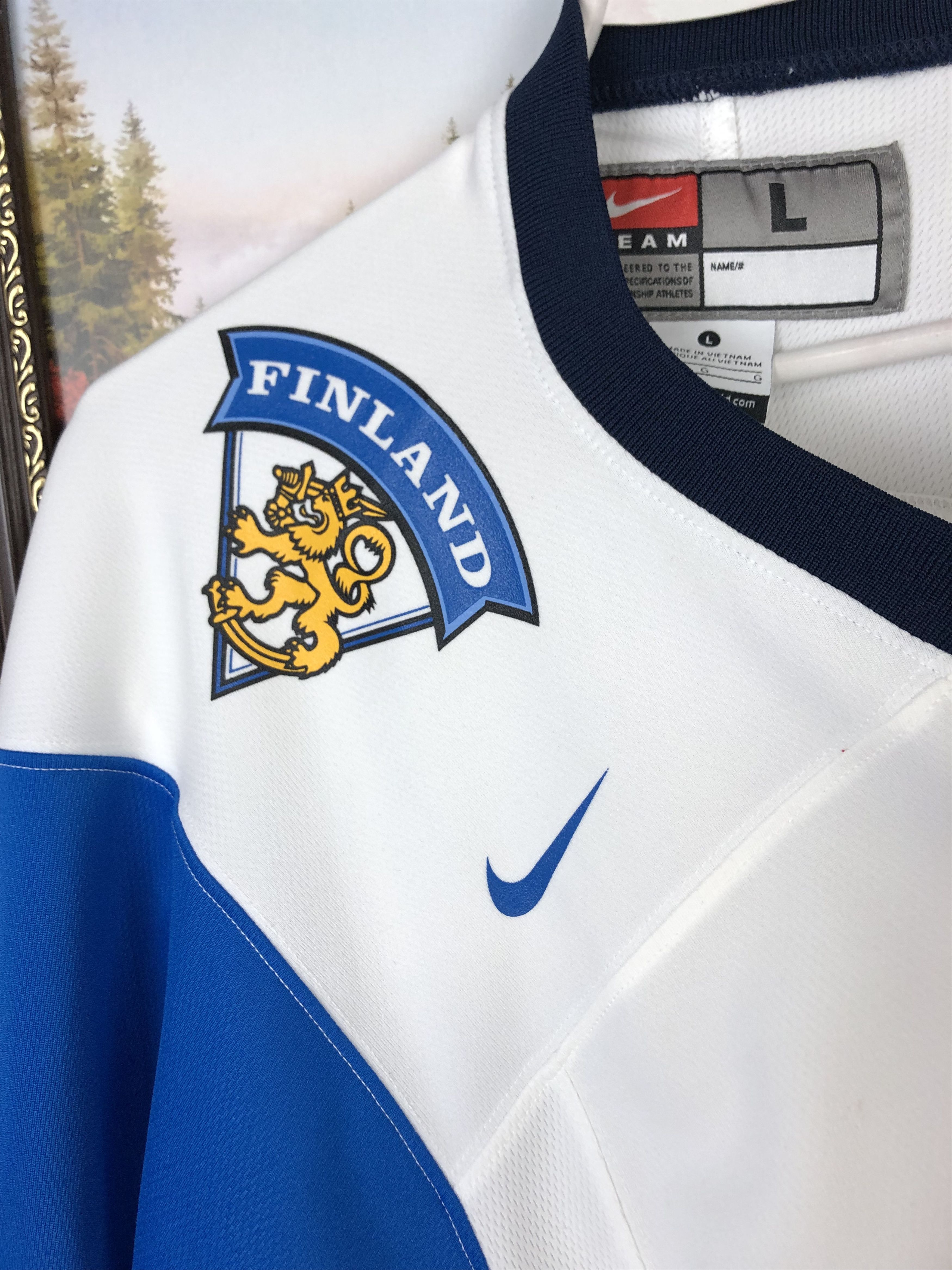 Nike Nike Vintage Suomi Finland Ice Hockey Jersey tee Shirt Size US L / EU 52-54 / 3 - 6 Thumbnail