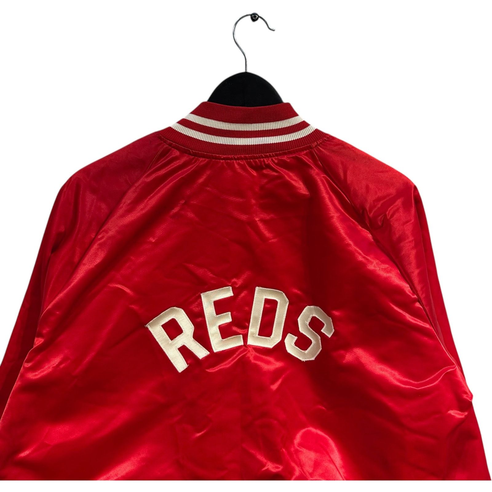 MLB Vintage Cincinatti Reds Satin Bomber Jacket L Size US L / EU 52-54 / 3 - 6 Thumbnail