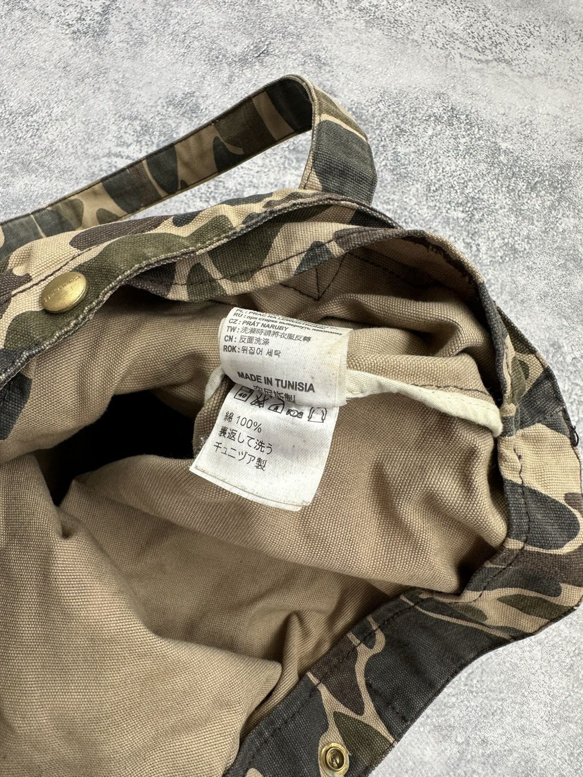 Carhartt 🚨Rare Vintage Carhartt Simple Tote Bag Camouflage Y2K Size ONE SIZE - 11 Thumbnail