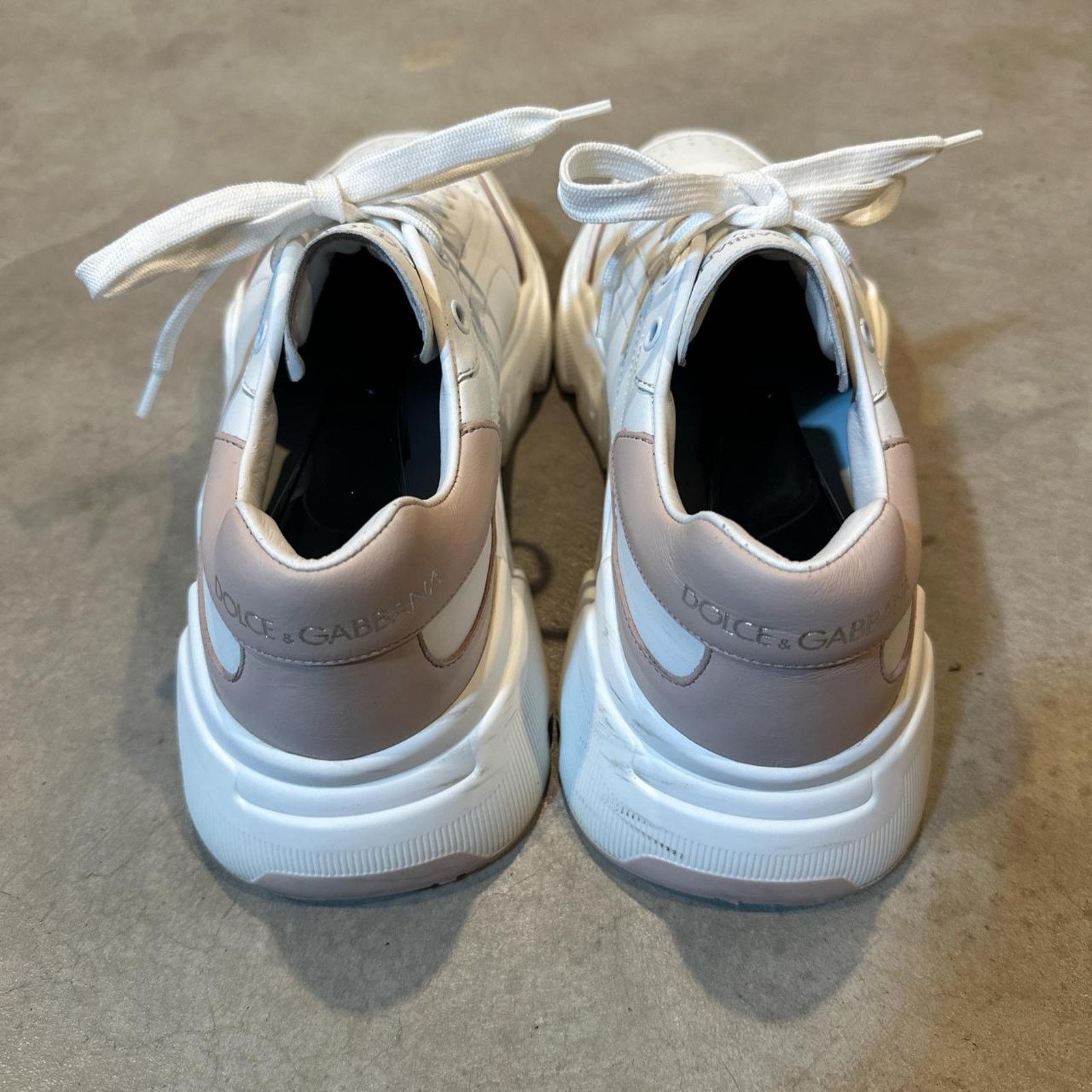 Dolce & Gabbana Dolce & Gabbana Daymaster White & Pink Designer Sneakers Size US 10 / EU 43 - 2 Thumbnail