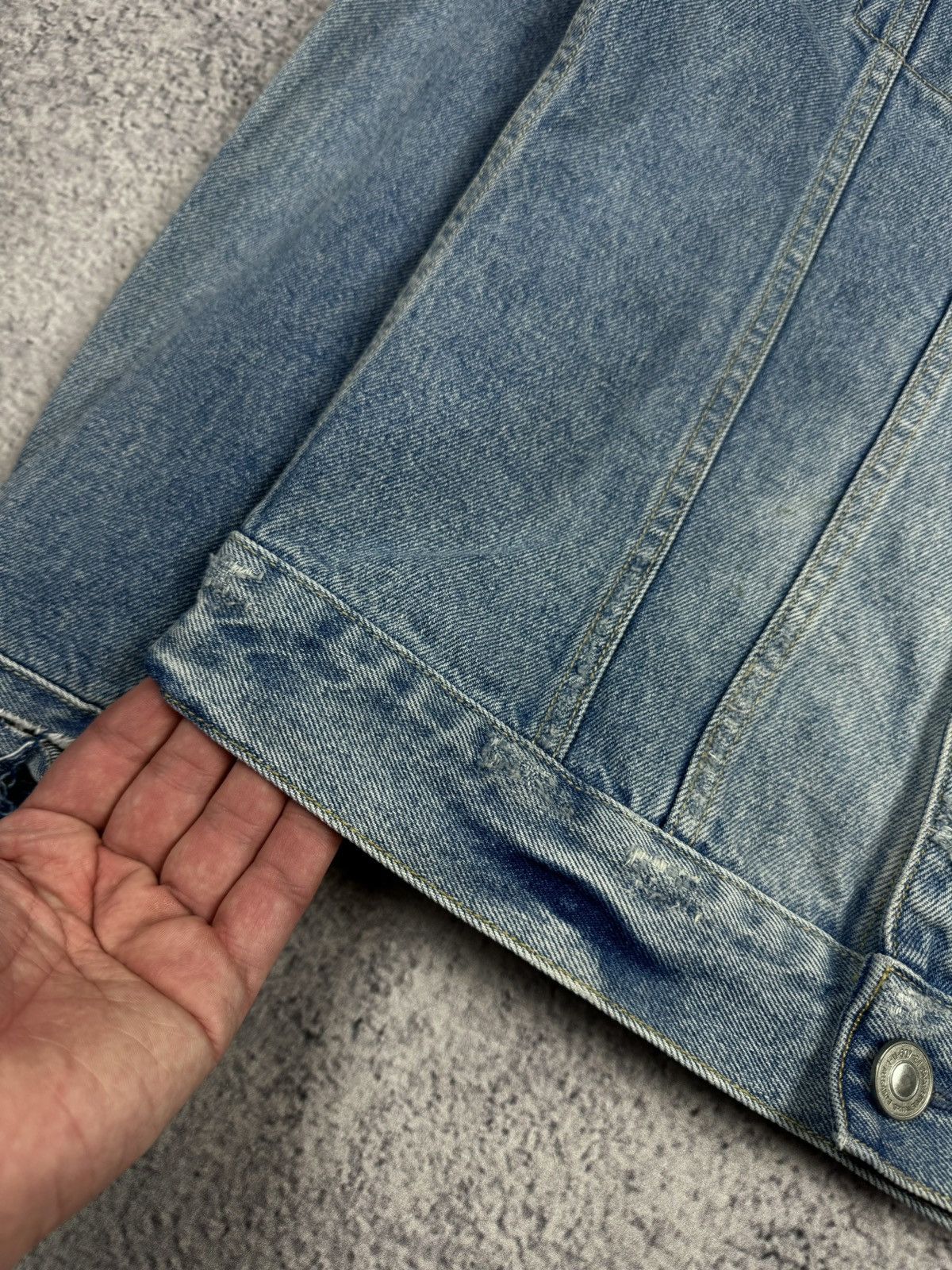 Allsaints All Saints Spitalfields Dustout Distressed Denim Jacket Size US M / EU 48-50 / 2 - 7 Thumbnail