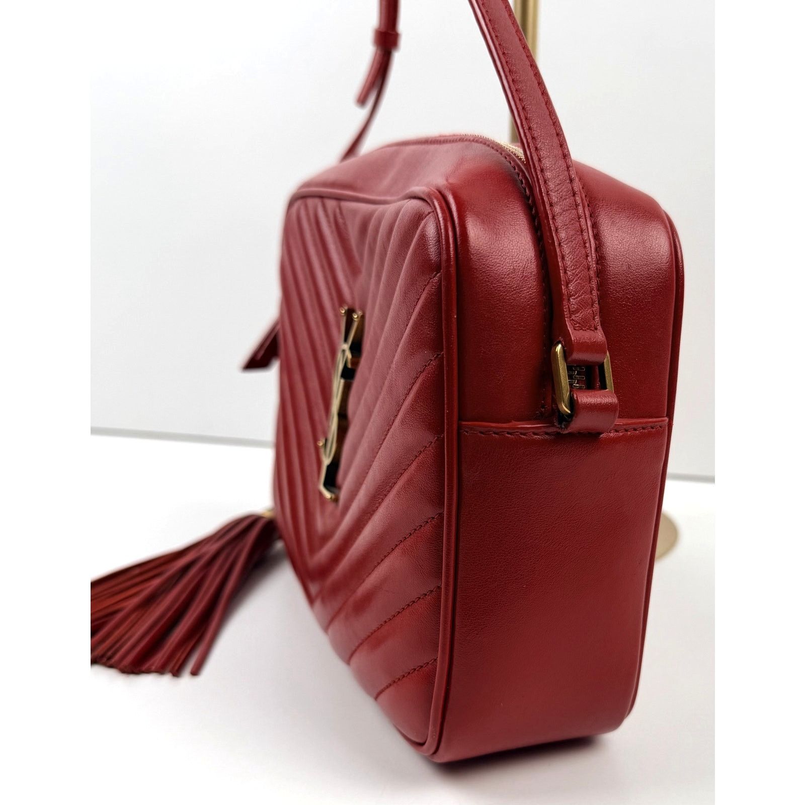 Valentino Saint Laurent Leather Lou Camera Size ONE SIZE - 3 Thumbnail