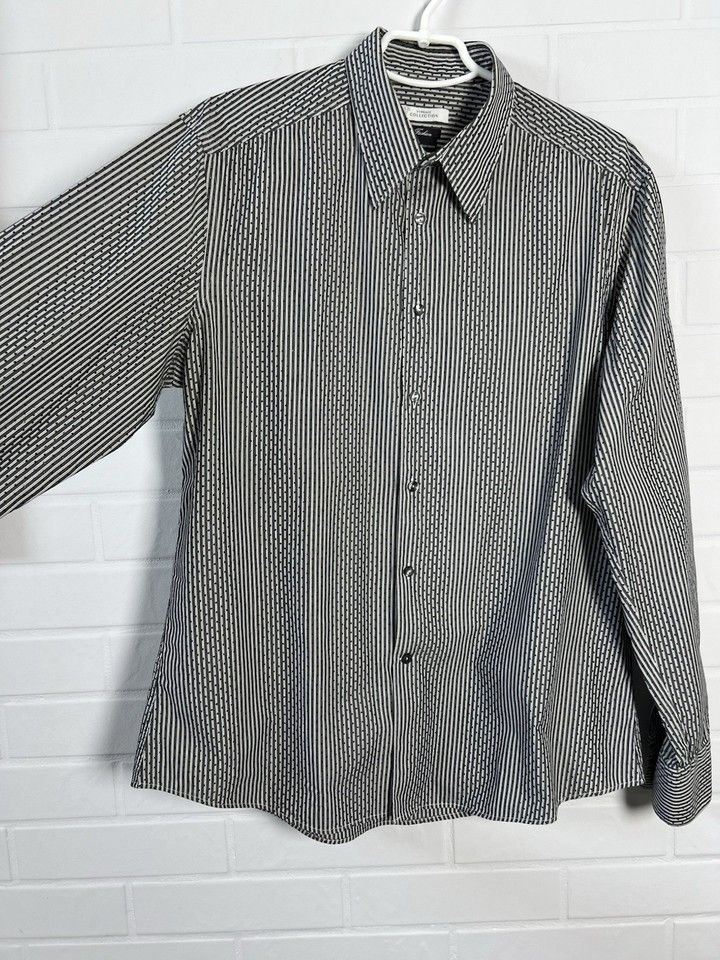 Versace Versace Collection Men’s Shirt Long Sleeve Size 44/17.5 Size US L / EU 52-54 / 3 - 3 Thumbnail