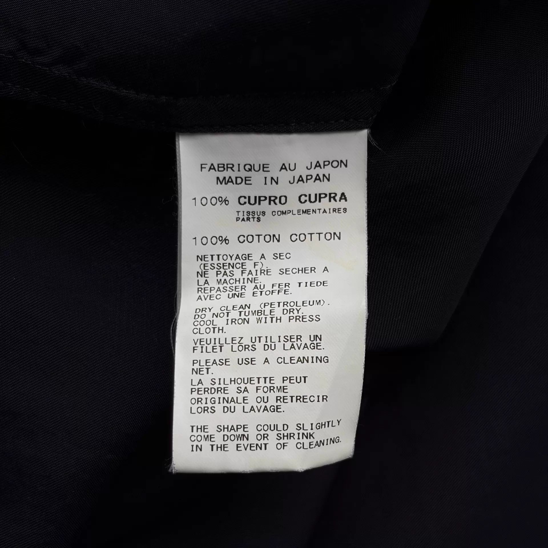 Yohji Yamamoto Yohji Yamamoto 11SS Pour Homme Asym Cupro SS Shirt Size US L / EU 52-54 / 3 - 5 Thumbnail