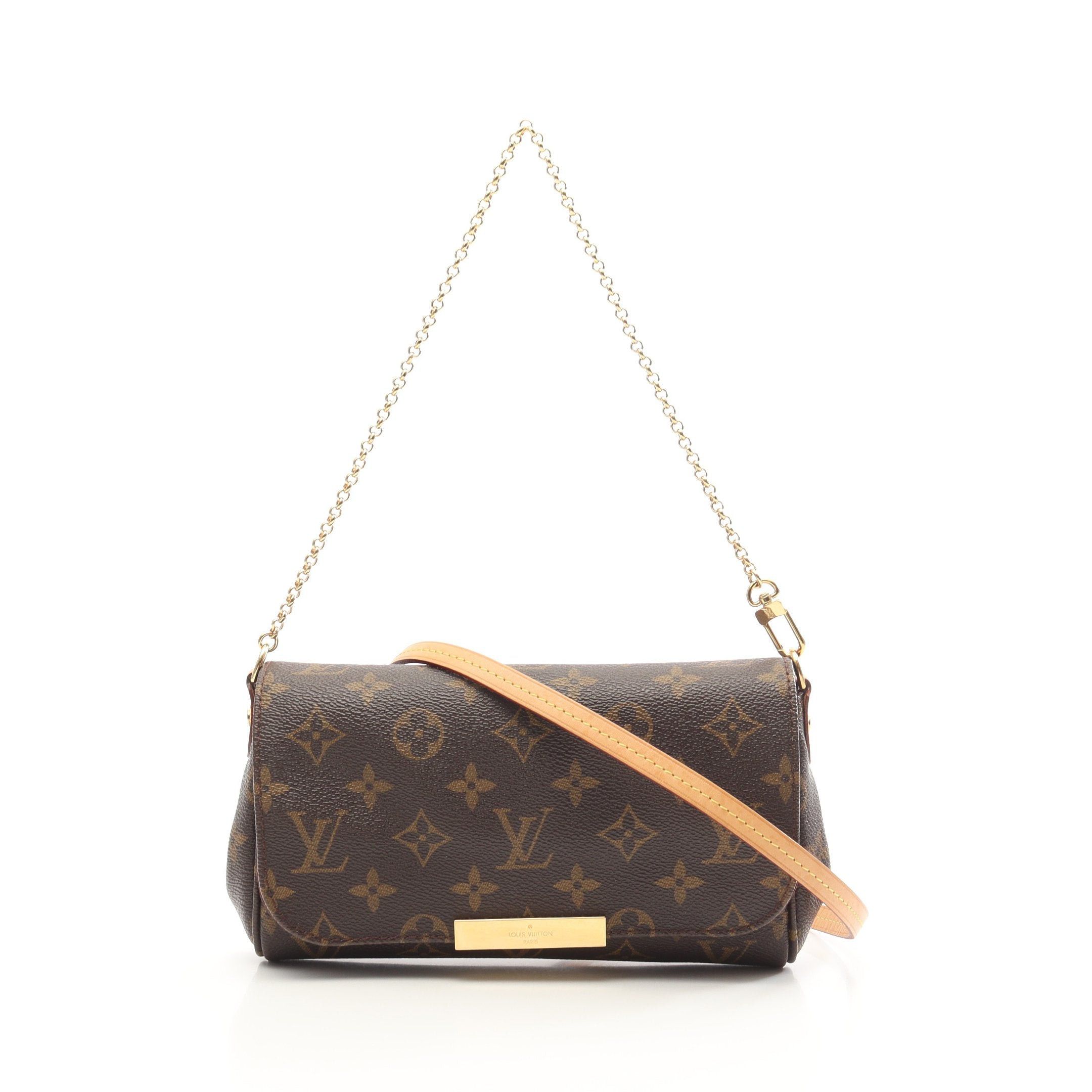 Louis Vuitton Louis Vuitton Favorite Pm Monogram Chain Handbag Leather Brown Size ONE SIZE - 1 Thumbnail