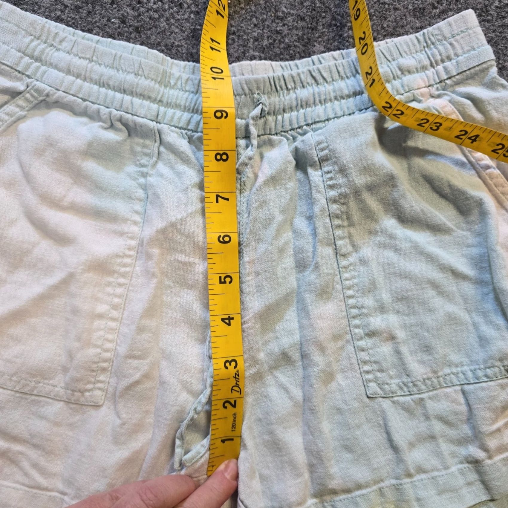 J.Crew J.CREW Shorts Womens XS Blue Pull On Linen Blend 3 Inch Casual Beach Size 26" / US 2 / IT 38 - 5 Thumbnail