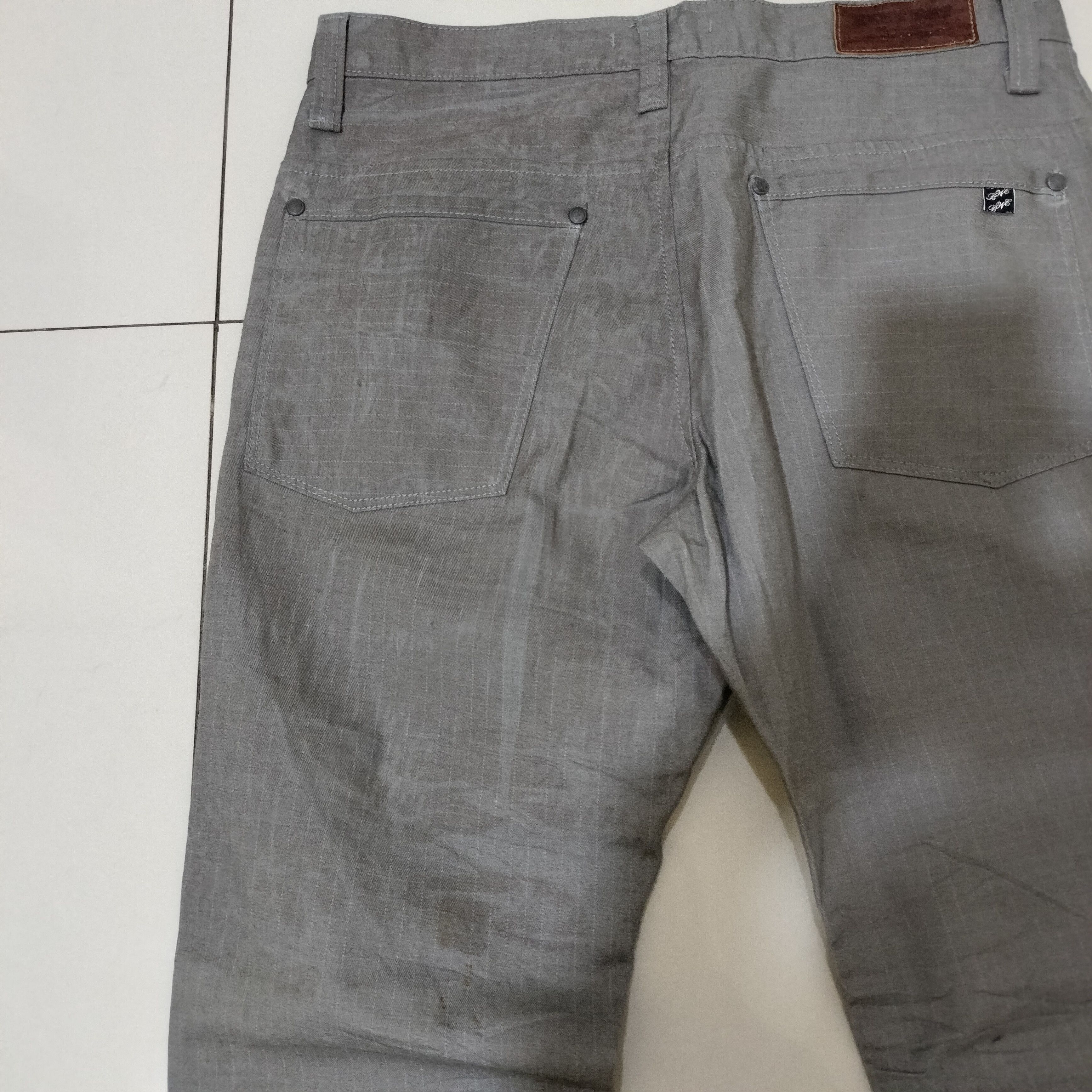 Japanese Blueway boot cut grey pants