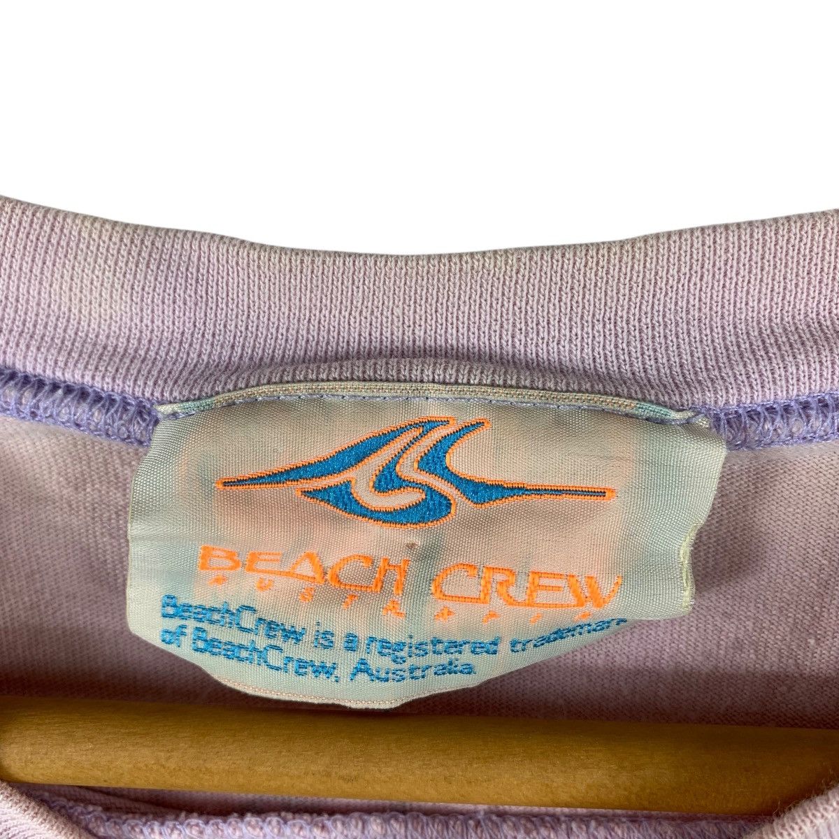 Vintage Vintage 90s BEACH CREW long sleeve Big logo printed tee Size US L / EU 52-54 / 3 - 4 Thumbnail