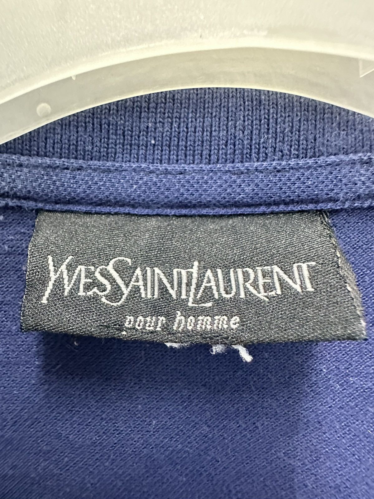 Vintage × Yves Saint Laurent Vintage YSL Pour Homme Polo Tee A242 Size US M / EU 48-50 / 2 - 6 Thumbnail