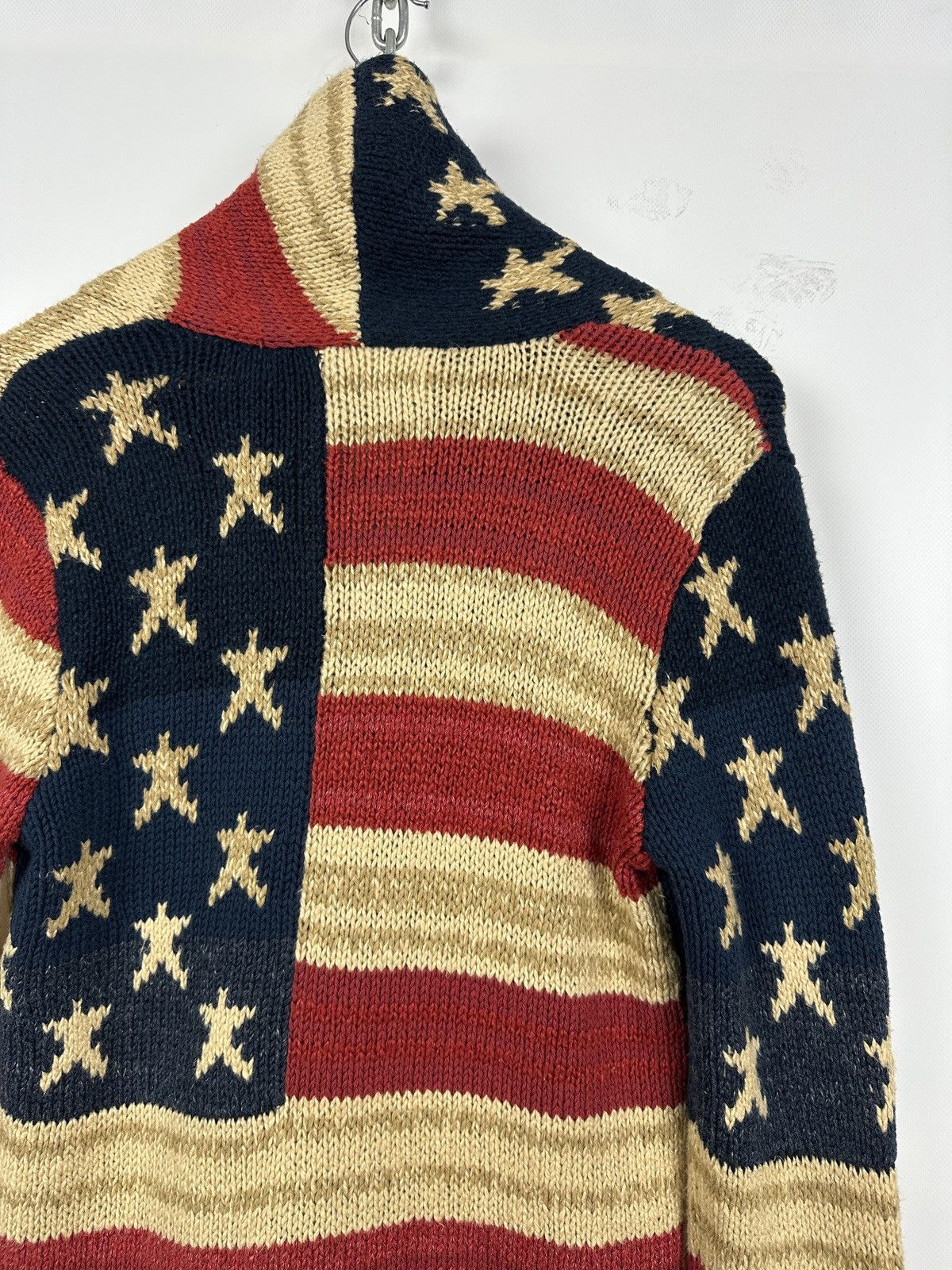Denim & Supply Ralph Lauren Ralph Lauren Denim Supply USA Flag Knit Shawl Cardigan Size US M / EU 48-50 / 2 - 20 Thumbnail