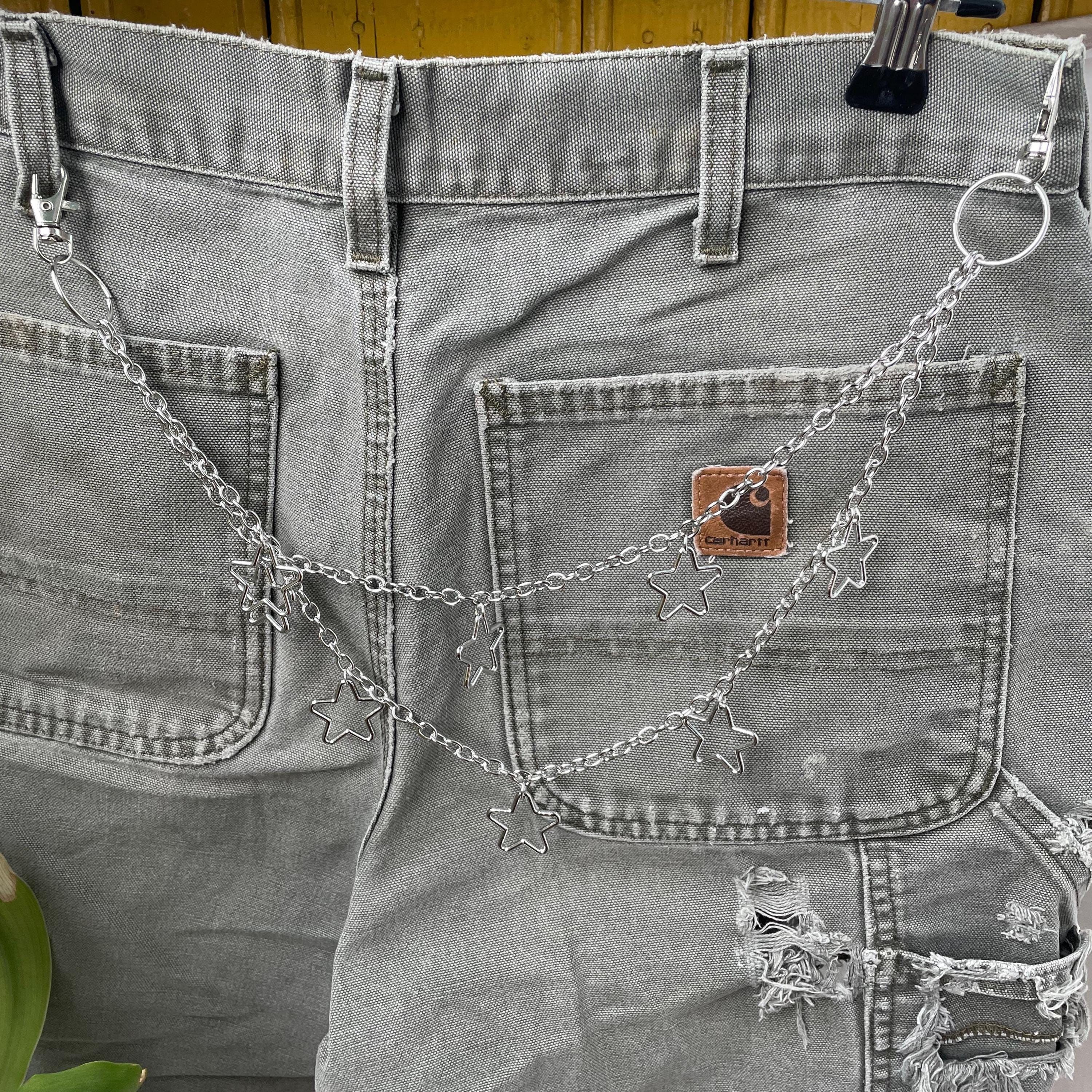 Other Pants Chain with star gothic y2k punk grunge Wallet Chain Size ONE SIZE - 1 Thumbnail