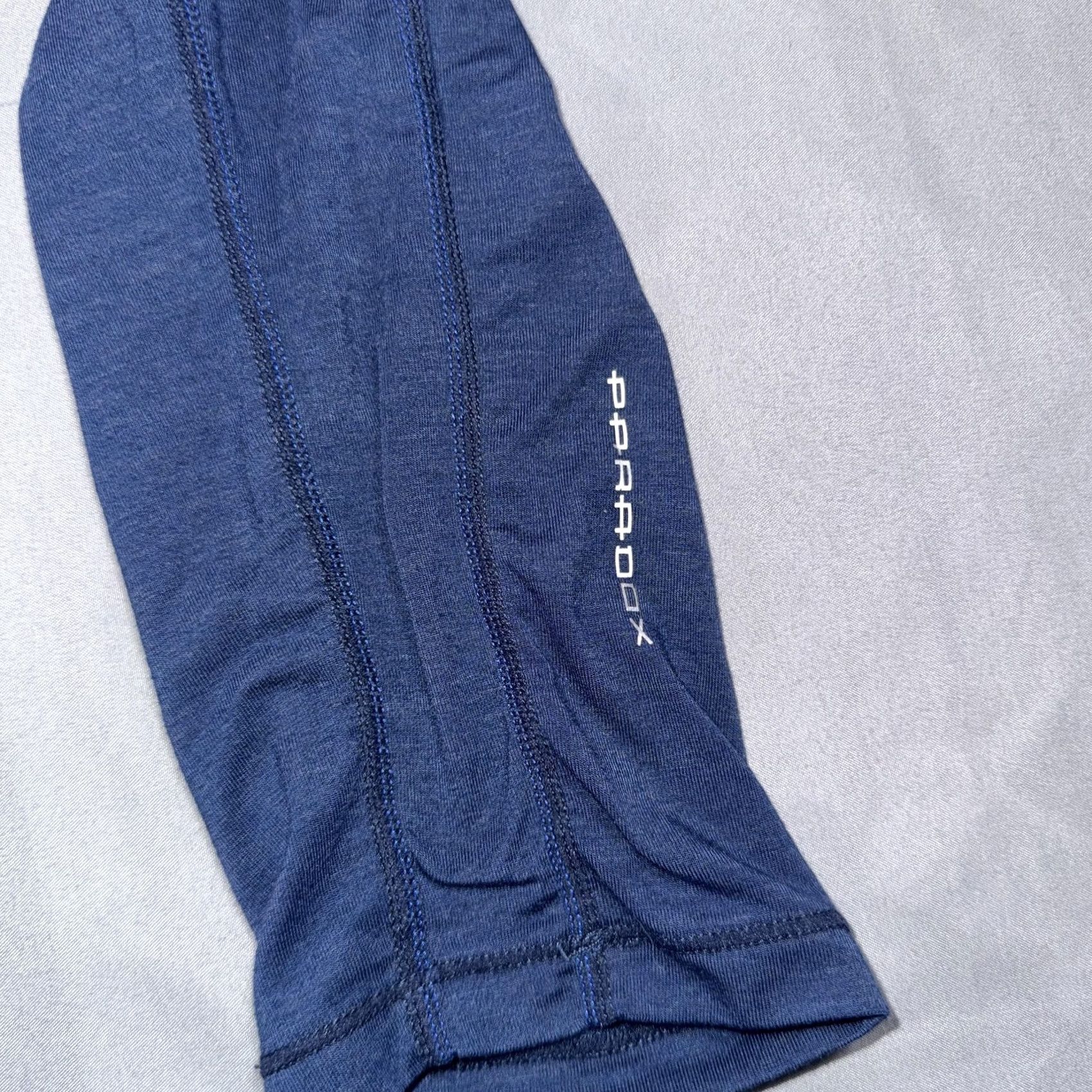 Vintage Paradox Merino Blend Pullover Mens M Blue 1/4 Zip Long Sleeve Base Layer Activewear Hiking Running Gym Training Walking Size US M / EU 48-50 / 2 - 7 Thumbnail