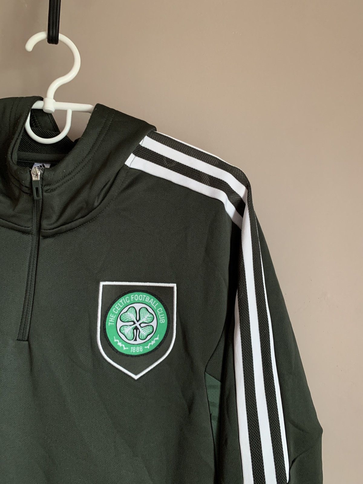 Adidas Celtic Glasgow Training Football 1/3 Zip Hoodie Adidas Sz L Size US L / EU 52-54 / 3 - 4 Thumbnail