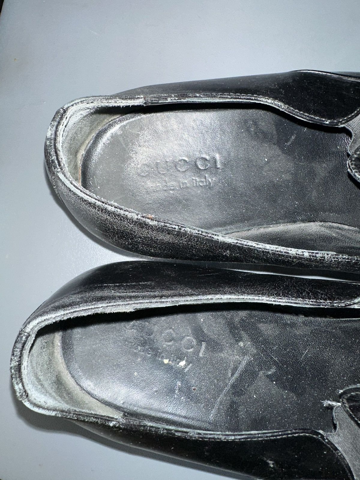 Gucci Gucci vintage 90s Formal Shoes Leather Black 👞 Size US 8.5 / EU 41-42 - 11 Thumbnail