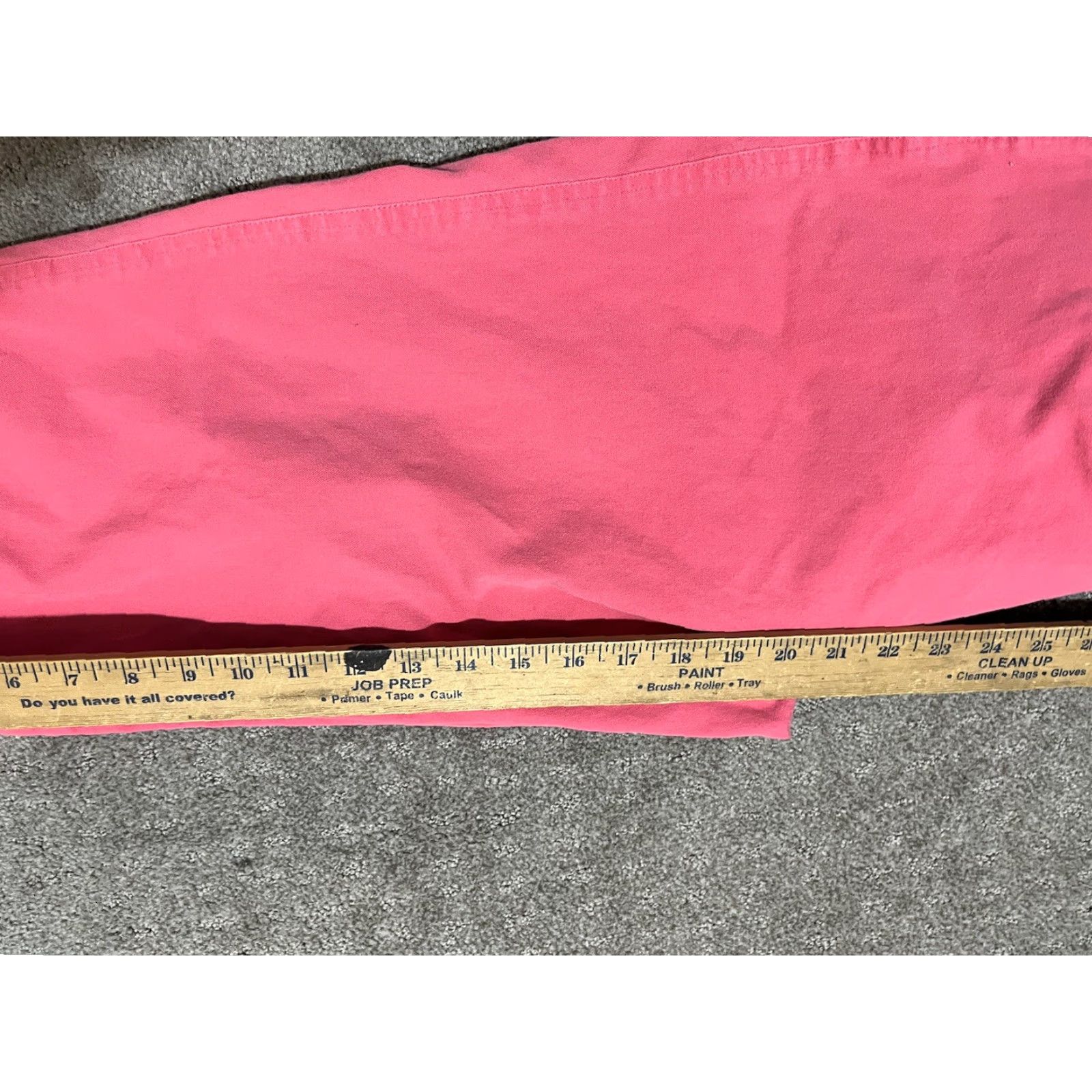 Talbots VINTAGE Talbots Womens PetiteS High Rise Cropped Capri Wide Leg Pants 10P Pink Cotton Twill Front Flat Front Cropped Preppy Retro 25 in Inseam Womens Size 32" / US 10 / IT 46 - 6 Thumbnail