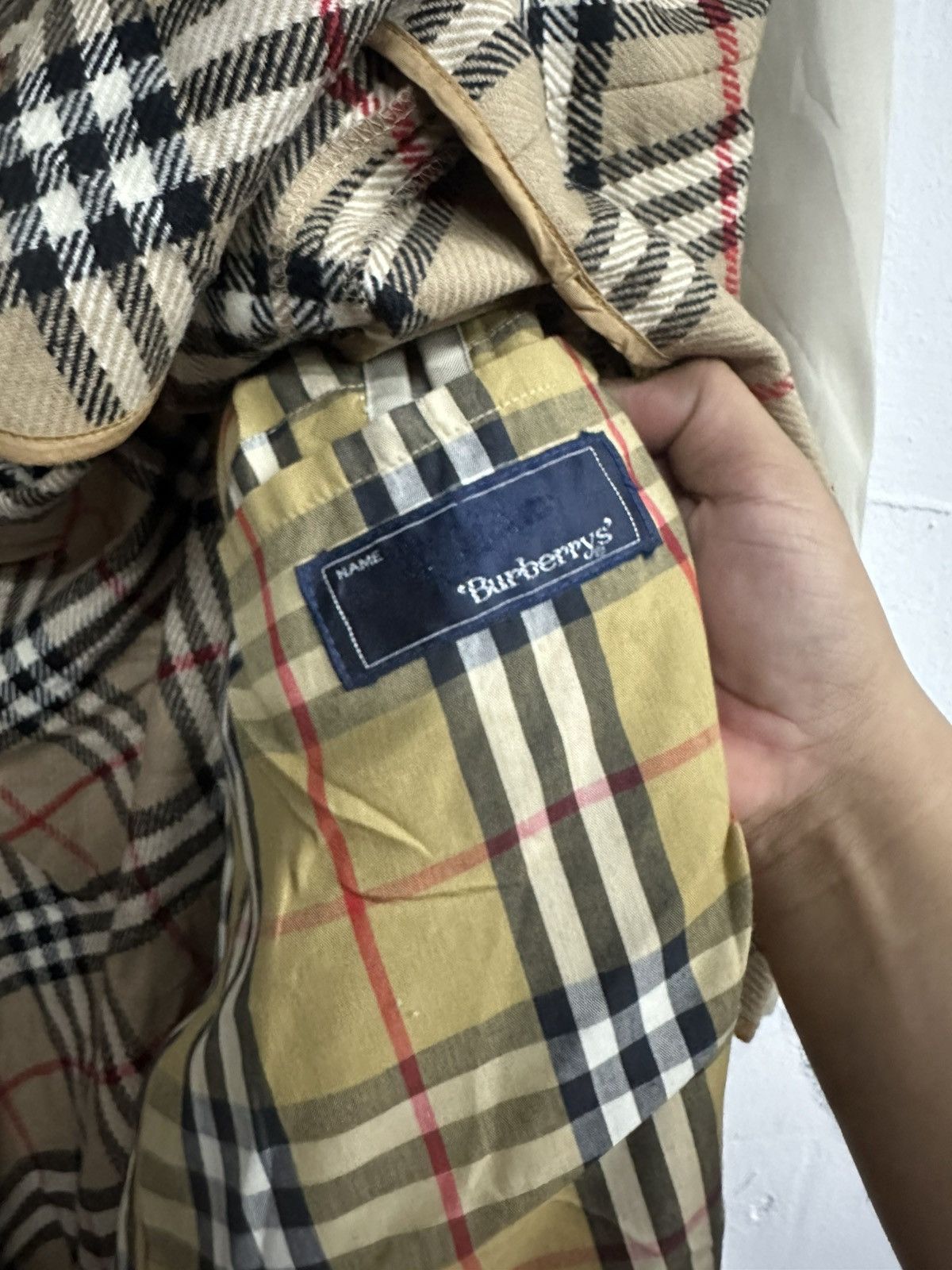 Burberry VTG Burberry’s Long Coat Nova Check Jacket Size US XL / EU 56 / 4 - 9 Thumbnail