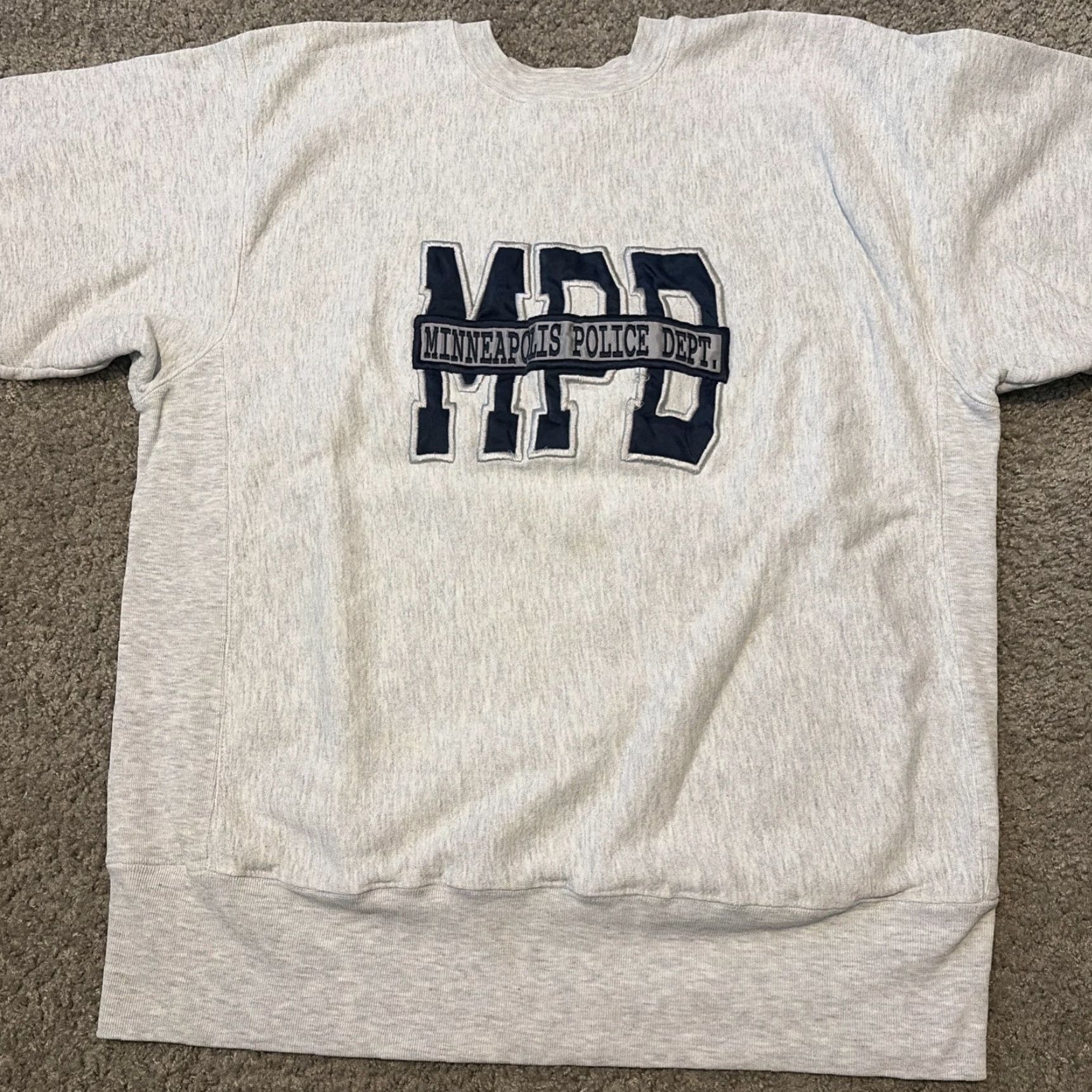 Vintage Rugged Sweats Minneapolis Police Dept. Weave Gray Crewneck Sweatshirt XL Men Size US XL / EU 56 / 4 - 5 Thumbnail