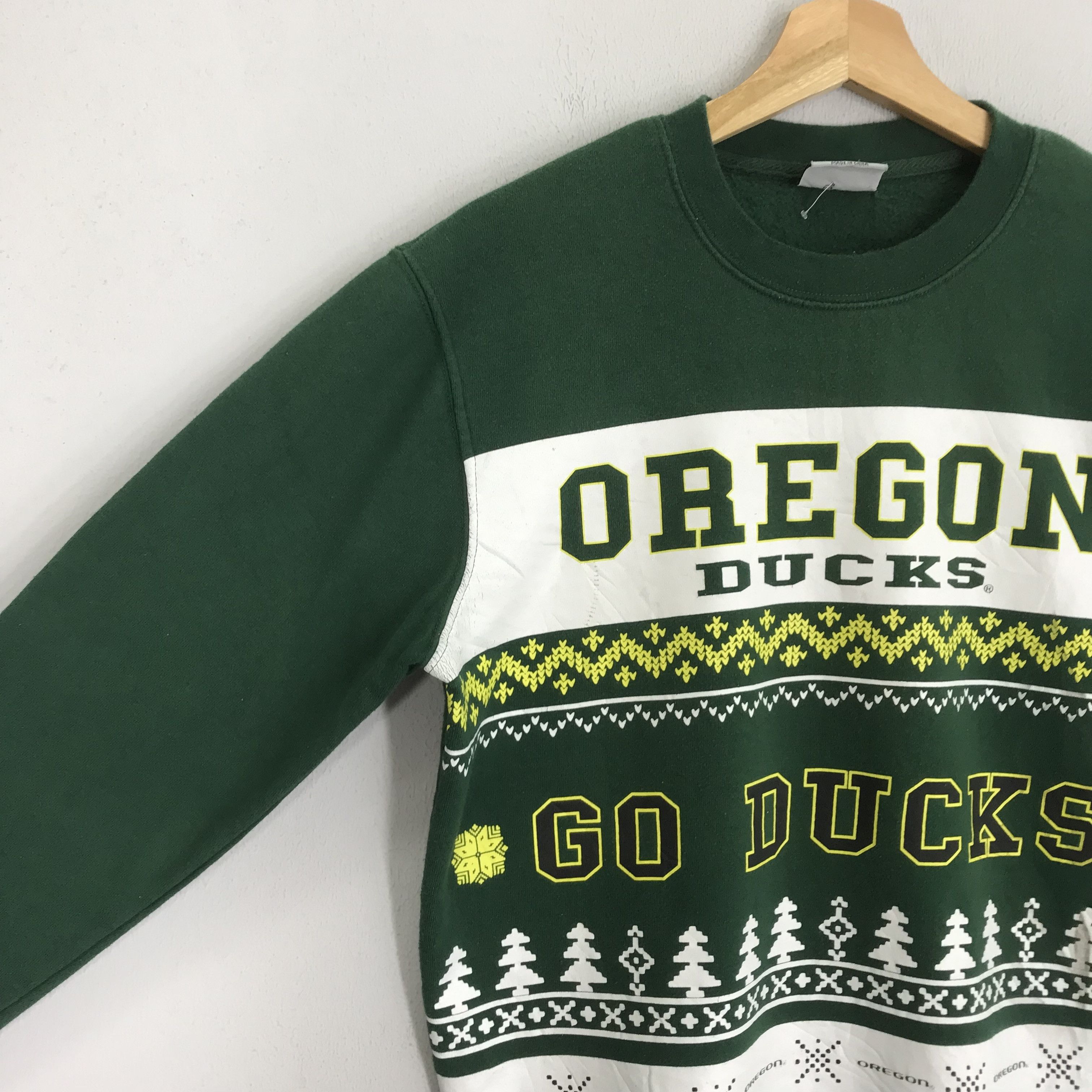Dack's Vintage University Oregon Green Sweatshirt - 435 Size US S / EU 44-46 / 1 - 4 Thumbnail