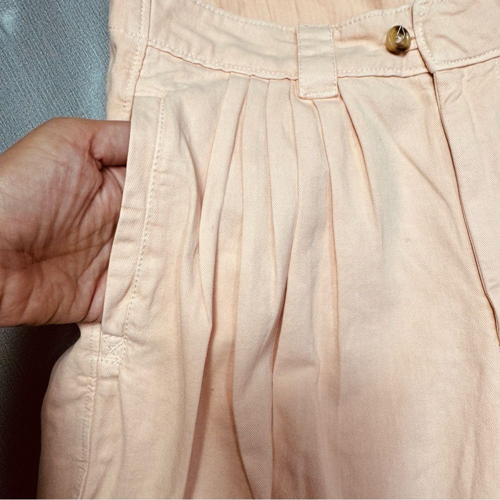 NWT New $98 Free People Sadie A-Line Long Peach Blush Short