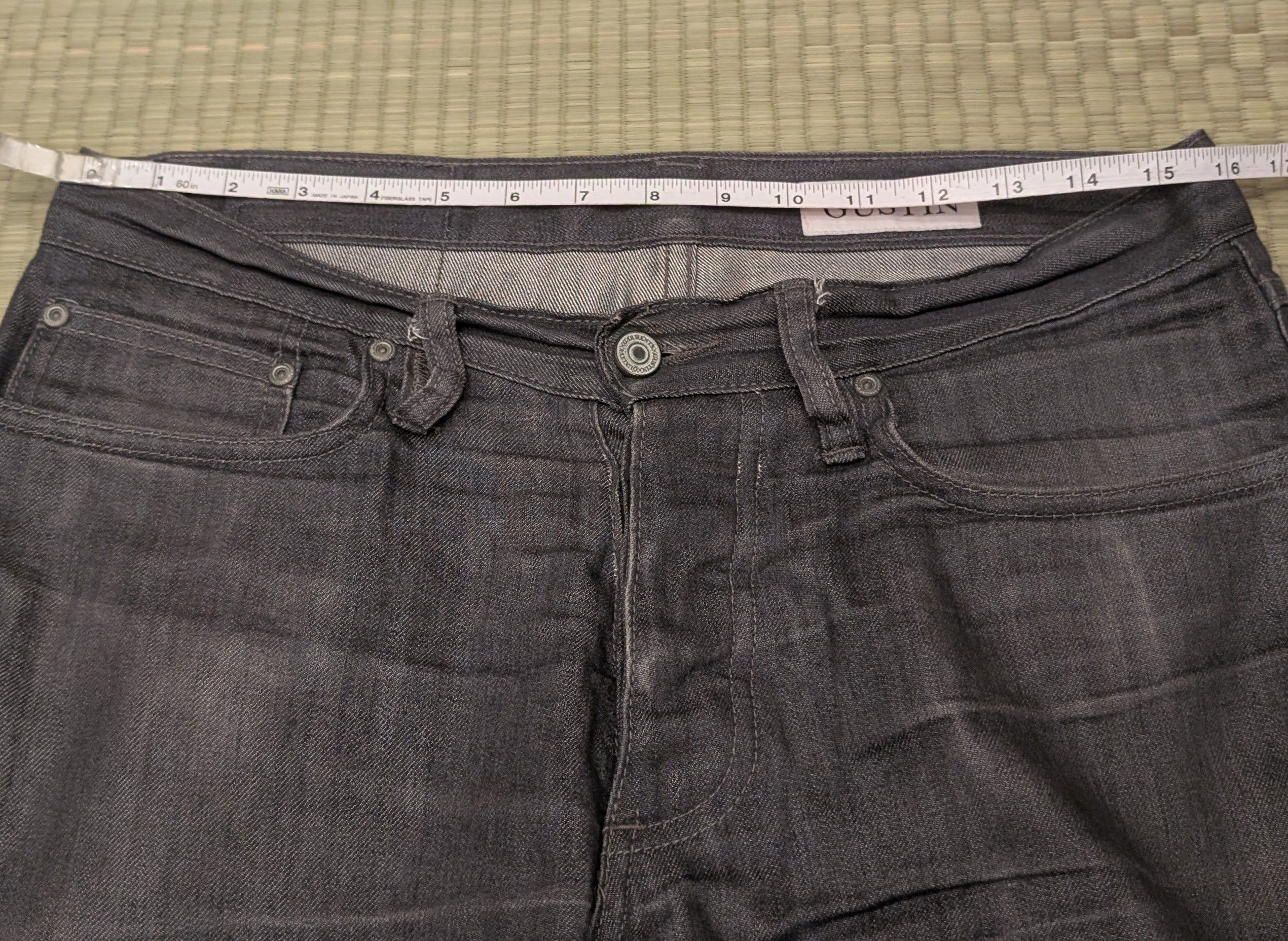 Gustin RARE Gustin #72 The Grey Silk Selvedge Slim Denim Jeans Size US 32 / EU 48 - 7 Thumbnail