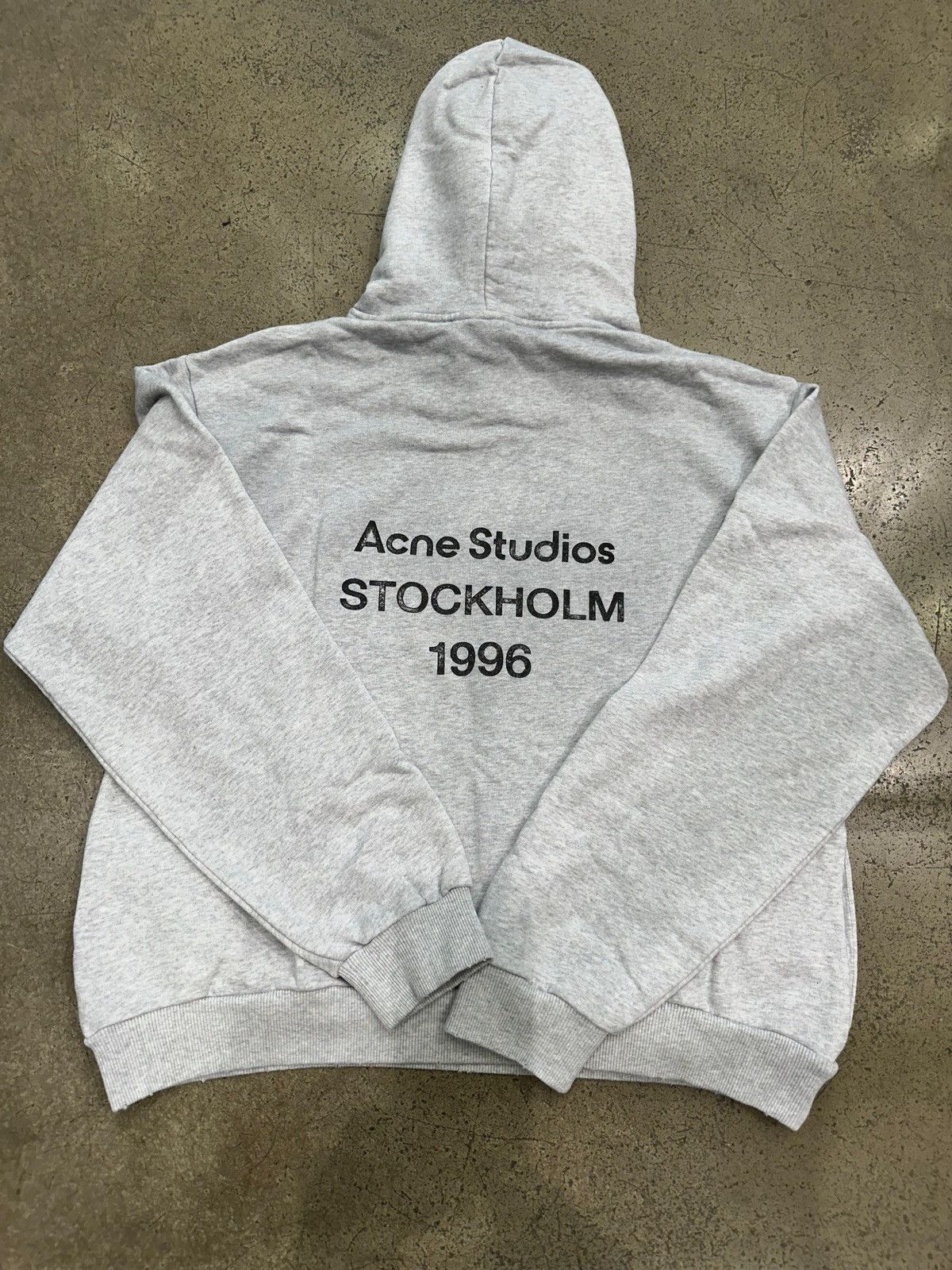 Acne Studios ACNE STUDIOS - Logo Hooded Sweater Pale Grey Size US S / EU 44-46 / 1 - 1 Thumbnail