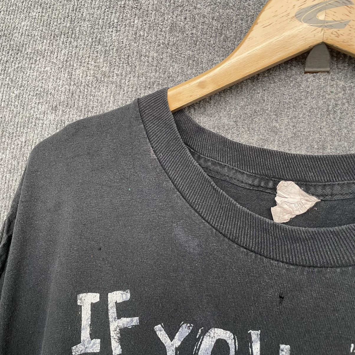 Vintage Y2K IF YOU MET MY FAMILY YOU'D UNDERSTAND Wording Tee Size US XL / EU 56 / 4 - 5 Thumbnail