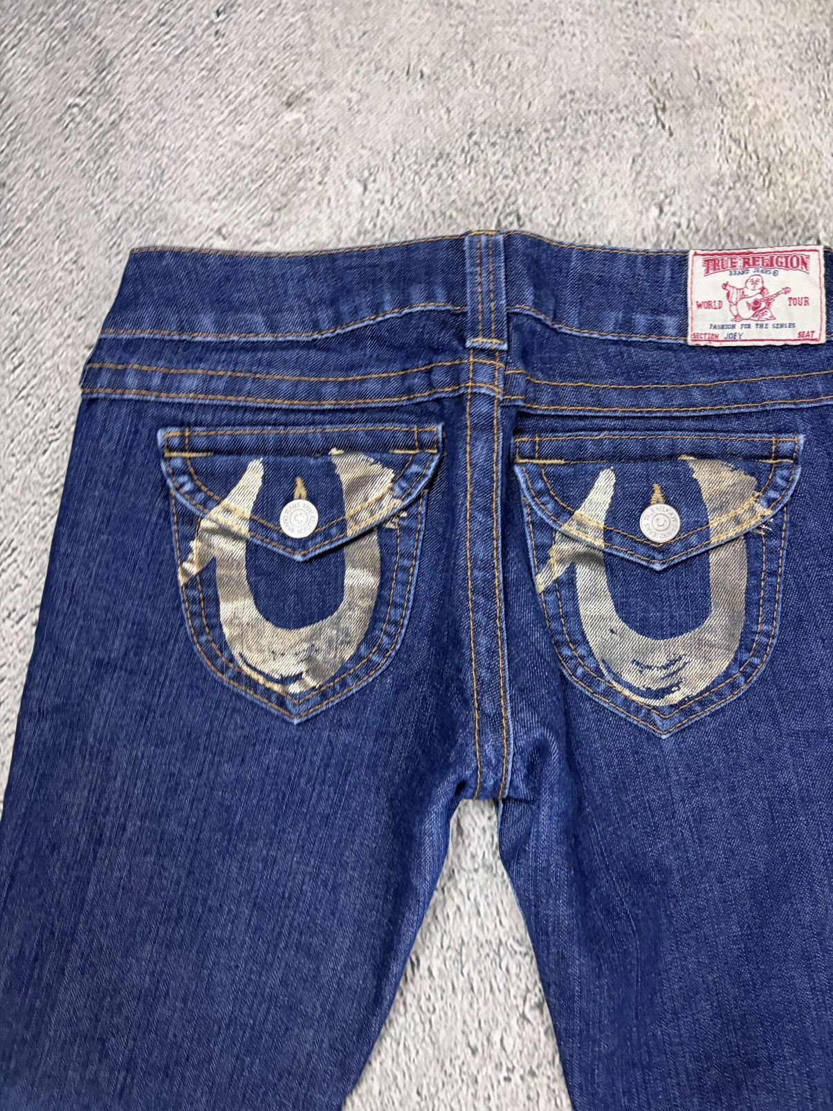 True Religion True Religion jeans Flared bootcut navy silver blue painted Size 28" / US 6 / IT 42 - 2 Thumbnail