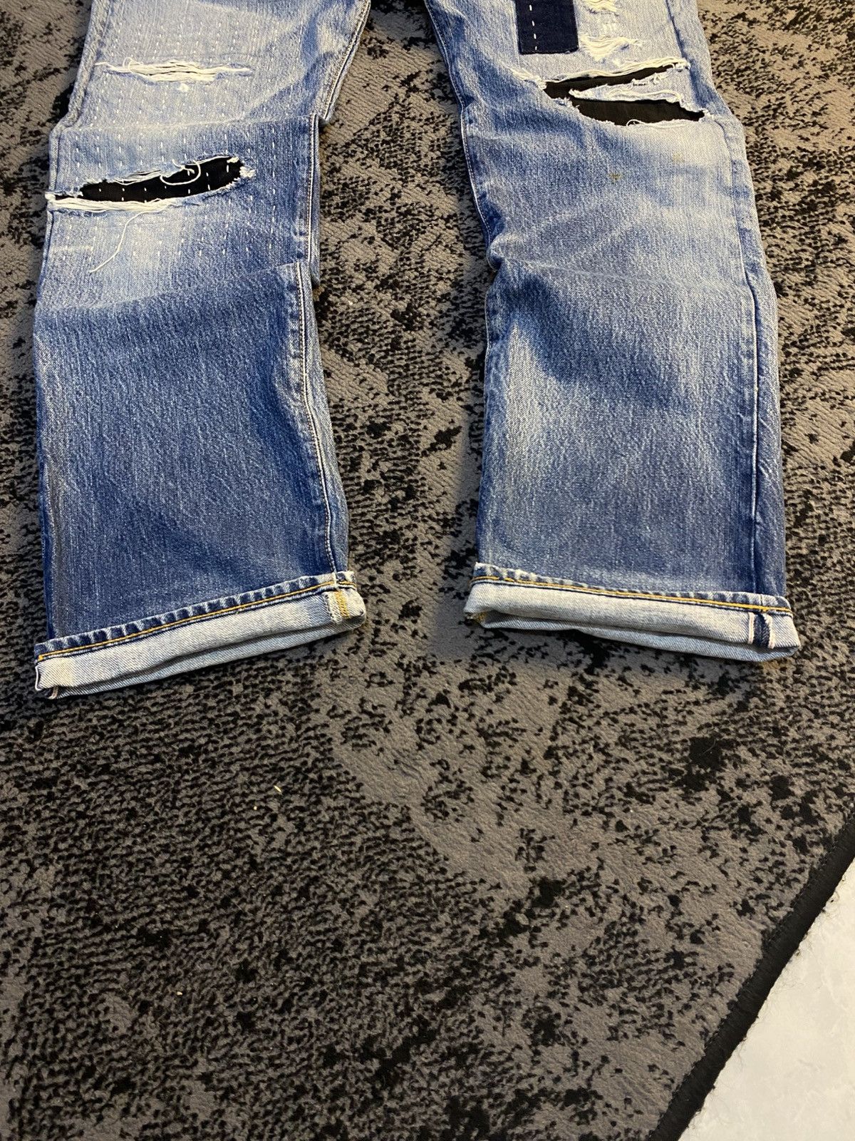 Junya Watanabe × Levi's Levi’s 501 XX Big E Sashiko Patchwork Selvedge Denim 🔥 Size US 32 / EU 48 - 8 Thumbnail