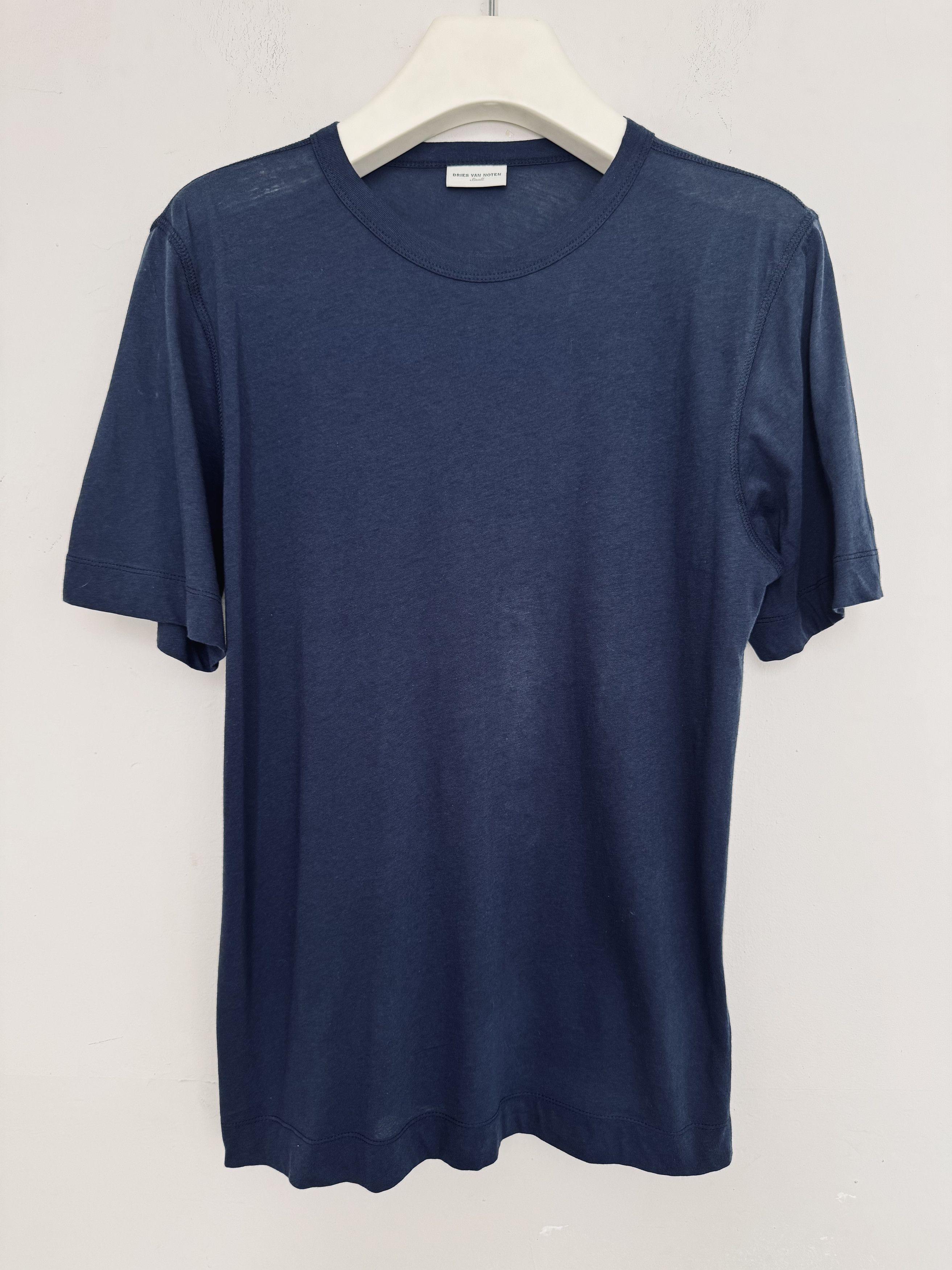 Dries Van Noten Cotton-Jersey T-Shirt Size US S / EU 44-46 / 1 - 1 Thumbnail