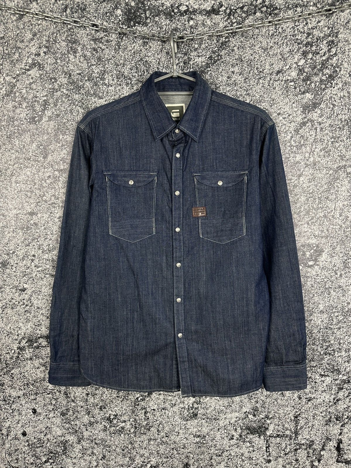 G-Star G-Star Raw Ranch Denim Shirt Long Sleeve Button Up Size L Size US L / EU 52-54 / 3 - 1 Thumbnail