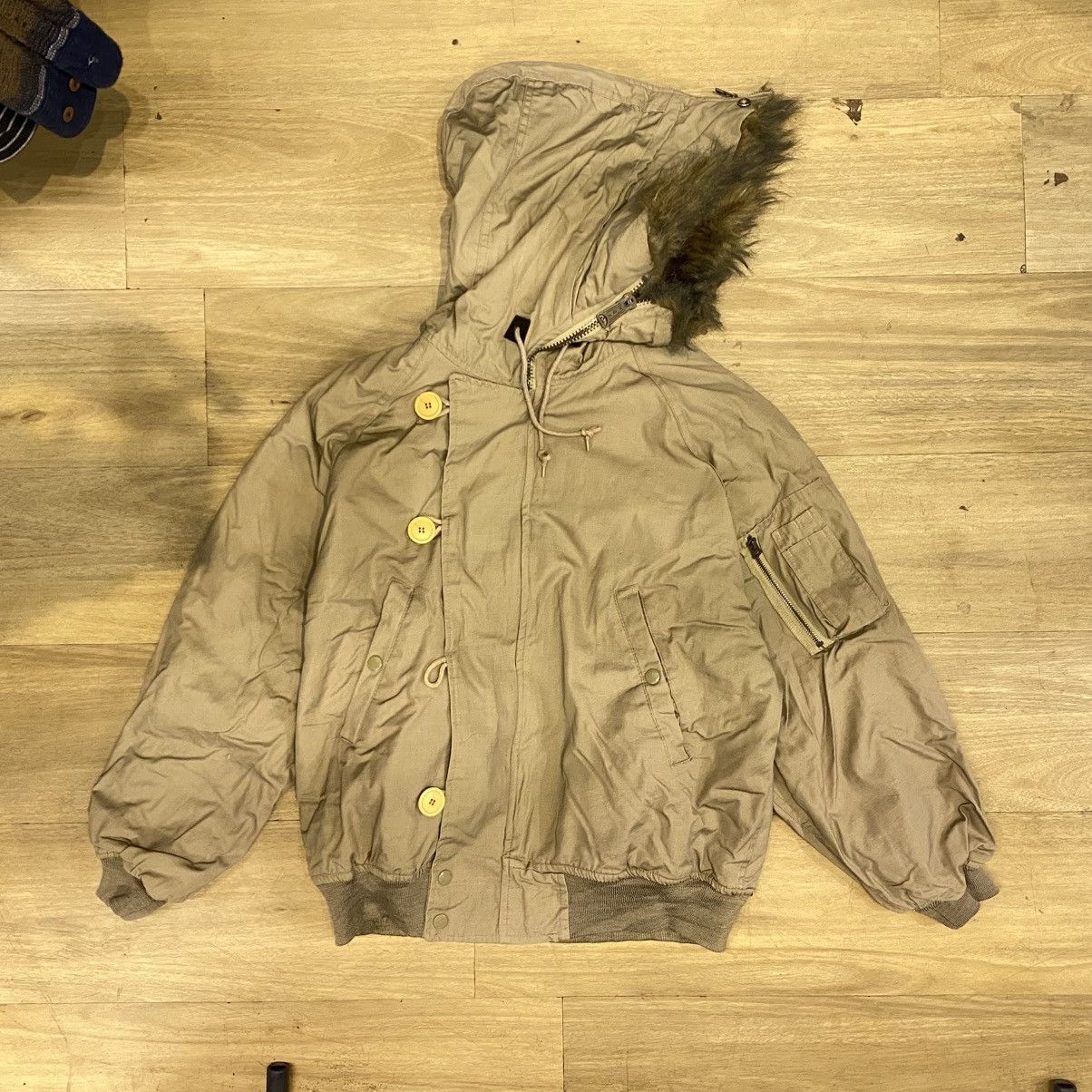 GOA Jacket Flying Man's Heavy Attached Hood N-2B Size US L / EU 52-54 / 3 - 2 Thumbnail