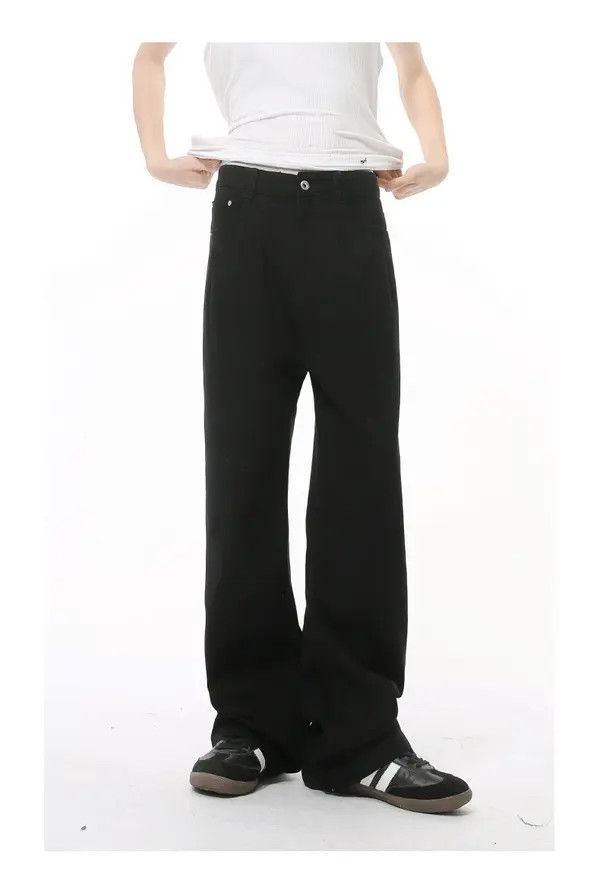 Japanese Brand Mibuki x Mako Japanese retro straight mid-rise drape jeans Size US 32 / EU 48 - 3 Thumbnail