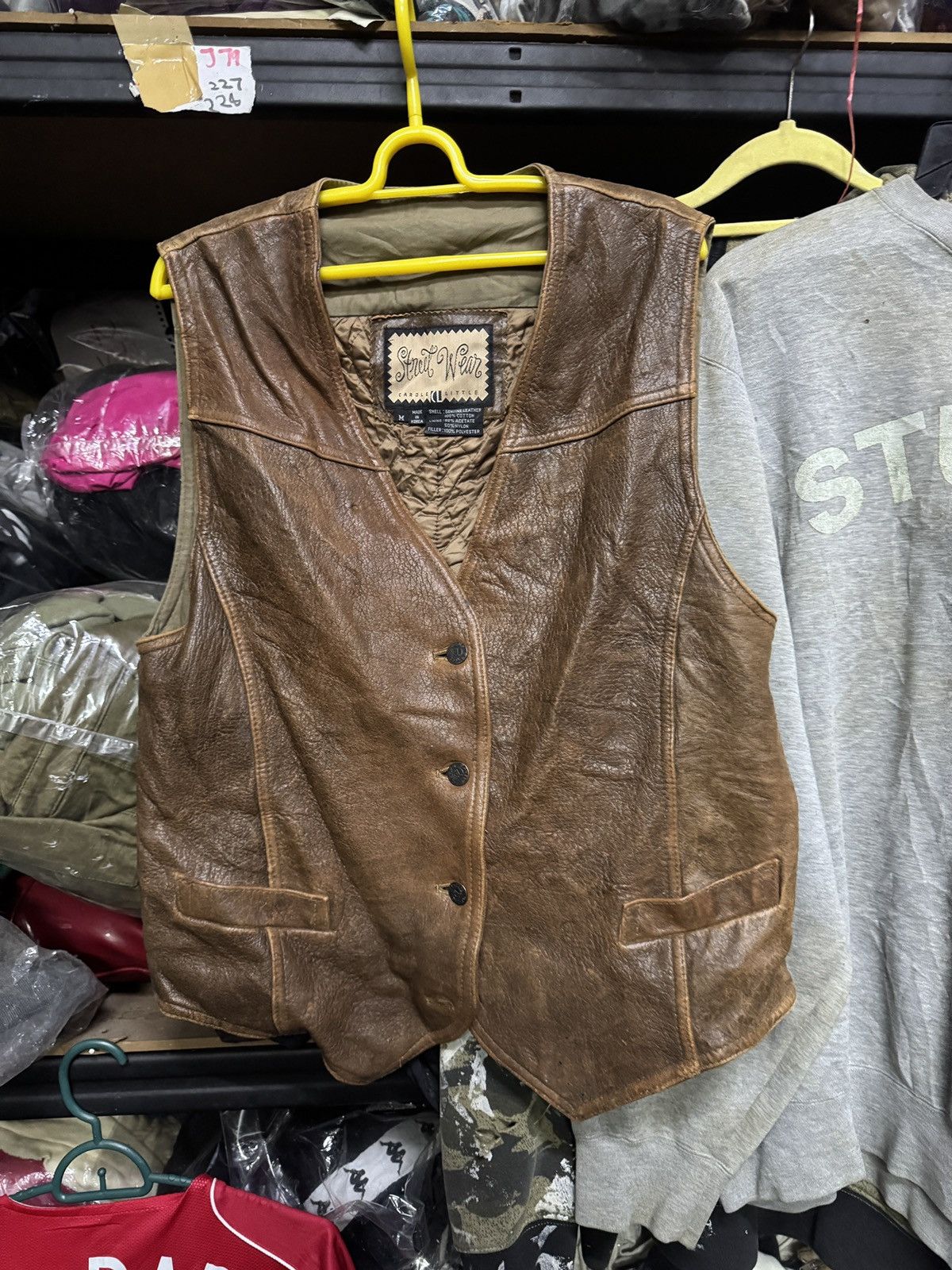 Vintage Vintage Leather Vest Size US M / EU 48-50 / 2 - 1 Thumbnail
