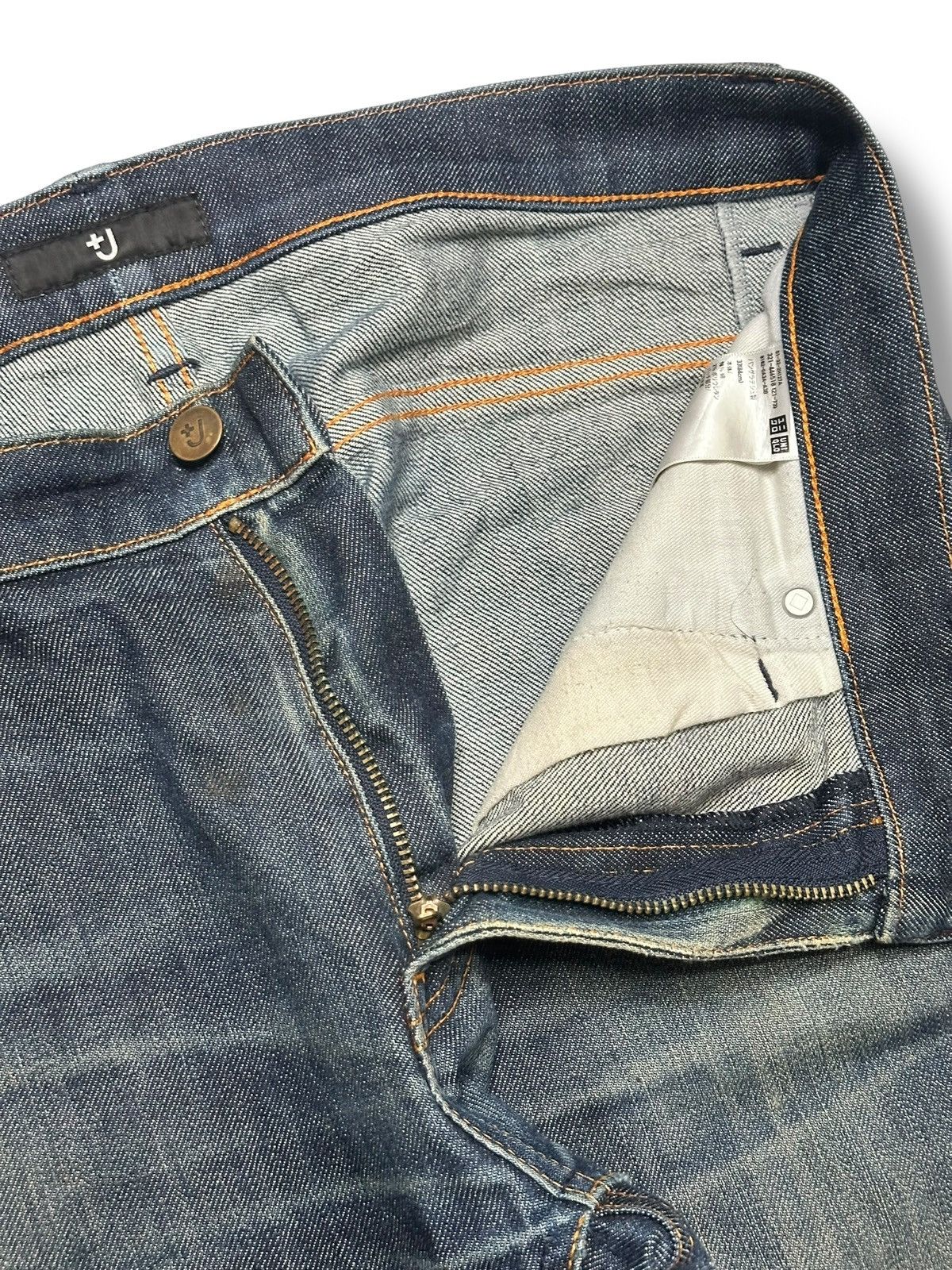 Jil Sander × Uniqlo Uniqlo +J Slim Fit Selvedge Japan Denim Jeans With Faded Size US 34 / EU 50 - 10 Thumbnail