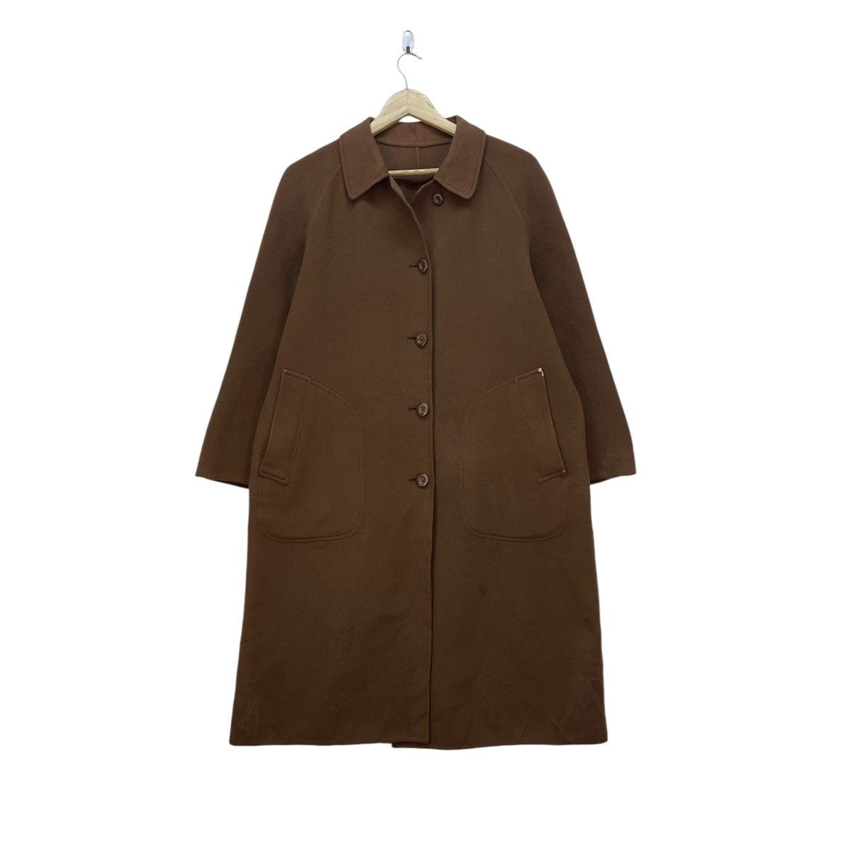 Autumn Cashmere × Burberry 💥Vintage 90s Burberrys Pure Cashmere Long Coat Jacket Size S / US 4 / IT 40 - 2 Thumbnail
