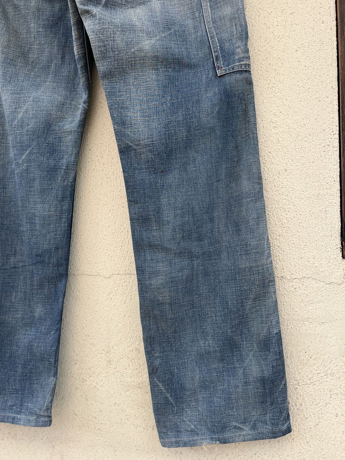 Full Count & Co. Vintage Full Count Japan Painter Denim Double Knee Work Pant Size US 30 / EU 46 - 19 Thumbnail