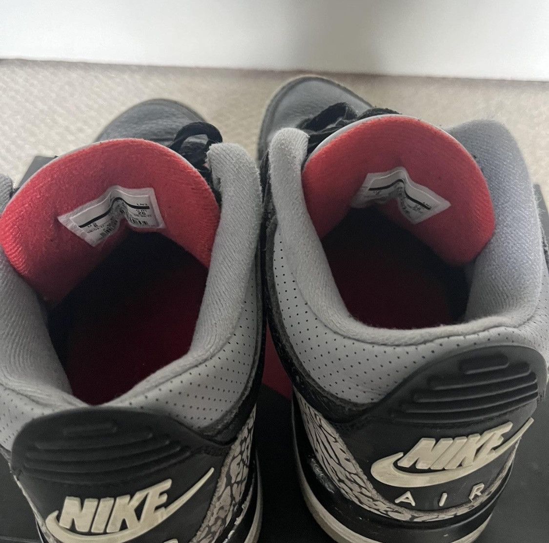 Jordan Brand Jordan 3 Black Cement Size US 8 / EU 41 - 6 Thumbnail