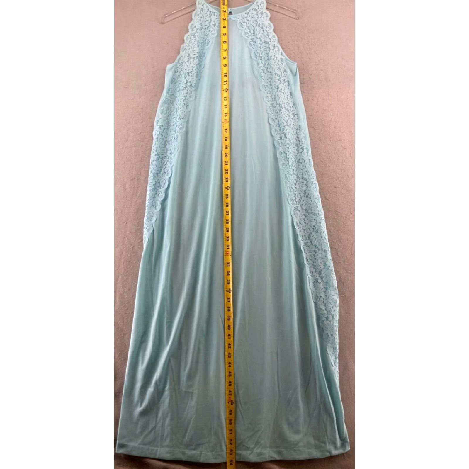 Vintage VINTAGE Vanity Fair Maxi Dress Small Blue 1970s Eveningwear Womens Size XXS / US 00 / IT 34 - 3 Thumbnail