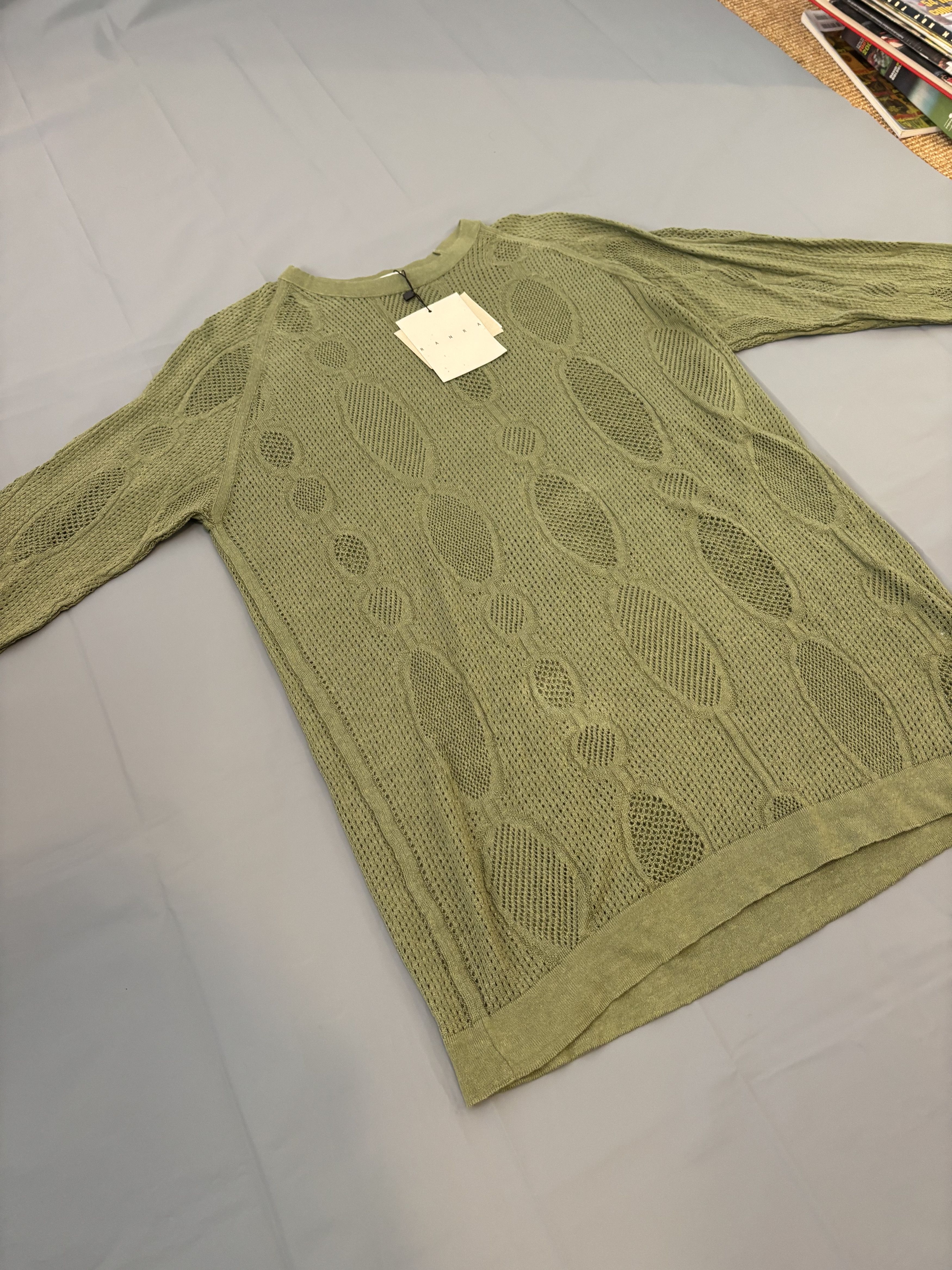 Other Pull été ajouré Ranra kaki neuf avec étiquette Size US L / EU 52-54 / 3 - 5 Thumbnail