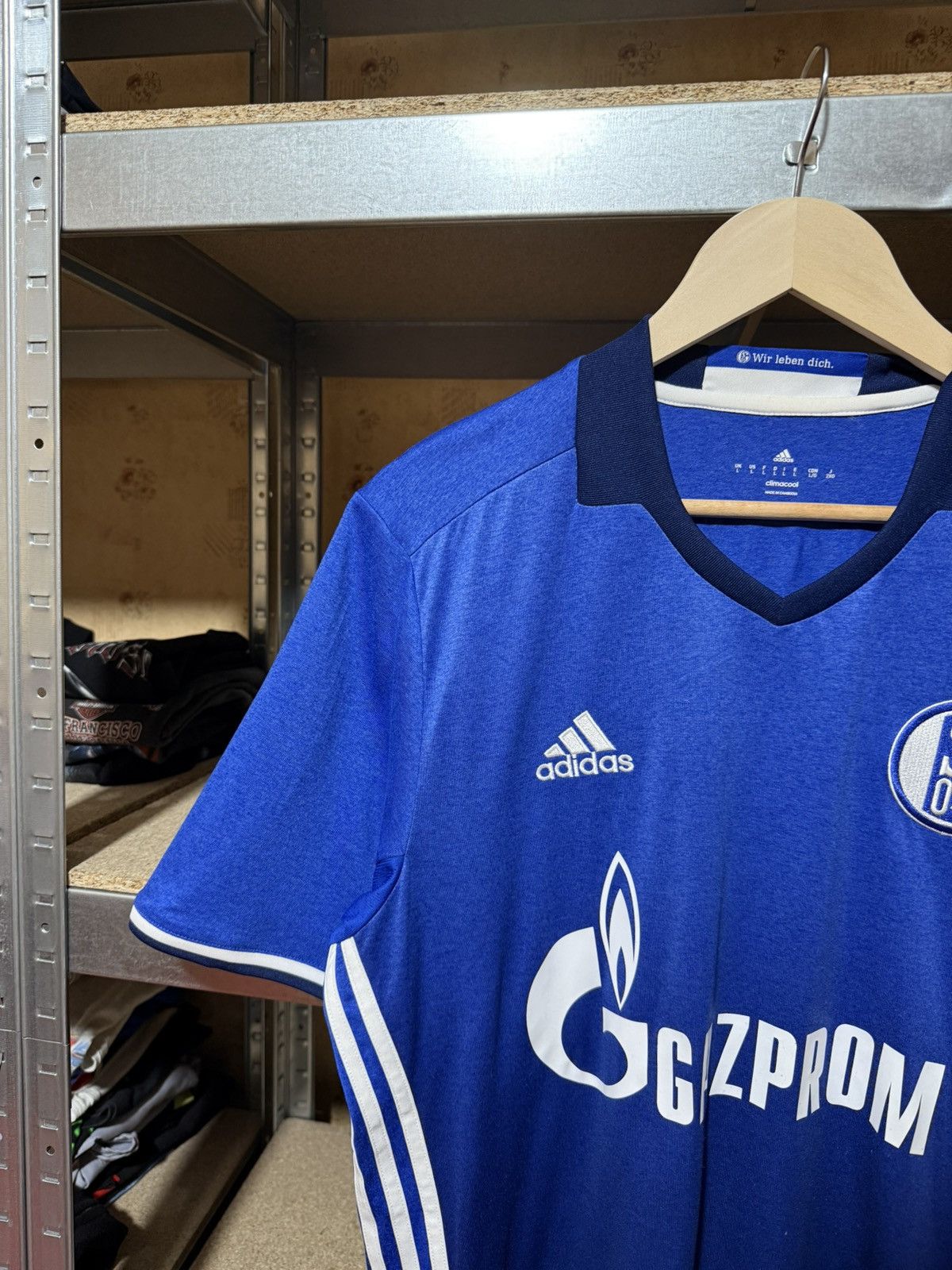 Adidas × Vintage Adidas SCHALKE 2016 2017 HOME Bentaleb Soccer Jersey Size US L / EU 52-54 / 3 - 3 Thumbnail