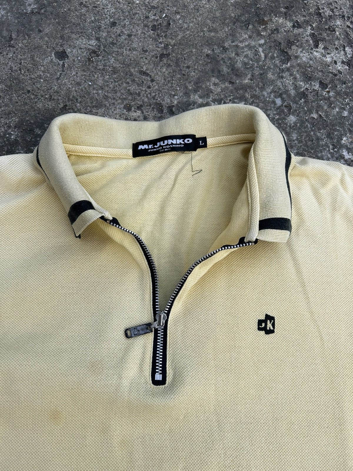 Japanese Brand × Mr. Junko Mr Junko Half Zipper Polo Shirt Size US L / EU 52-54 / 3 - 4 Thumbnail