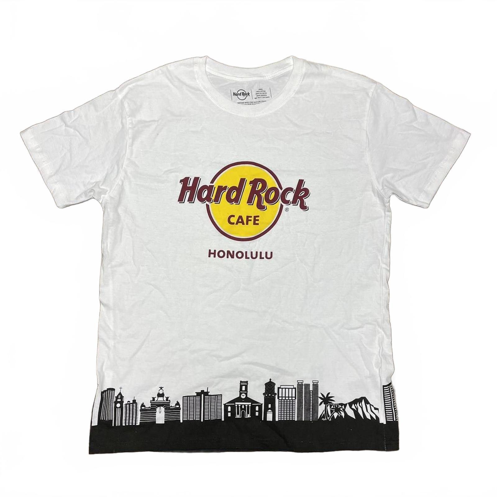 Hard Rock Cafe Hard Rock Cafe Honolulu Hawaii Silhouette White/Black Tee L Size US L / EU 52-54 / 3 - 1 Thumbnail