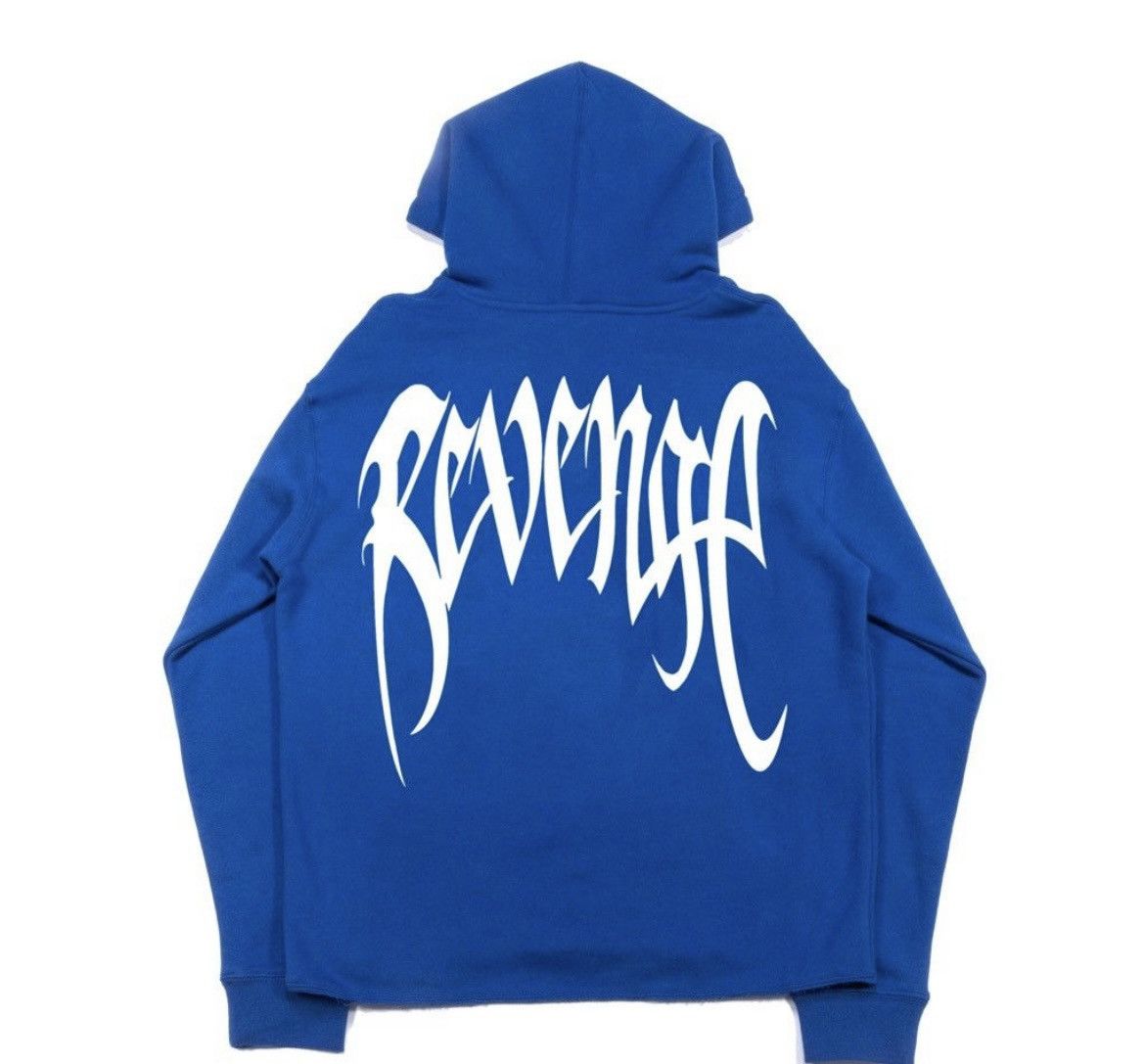 999 Club × Revenge Revenge x Juice Wrld Photo Hoodie Blue XXLARGE Size US XXL / EU 58 / 5 - 2 Thumbnail
